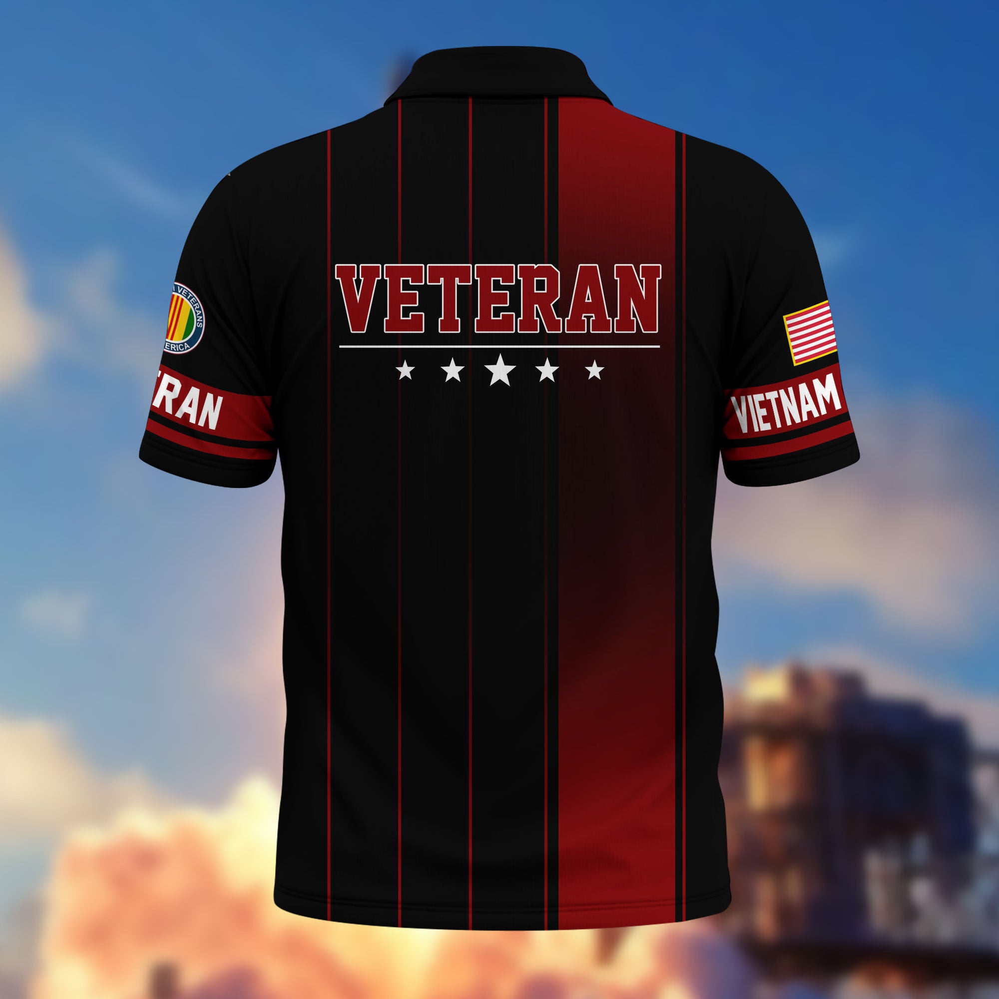 Premium US Veterans Polo Shirt, Gifts For US Veterans, Gifts On Father's Day, Independence Day, Armed Forces Day, Veterans Day.