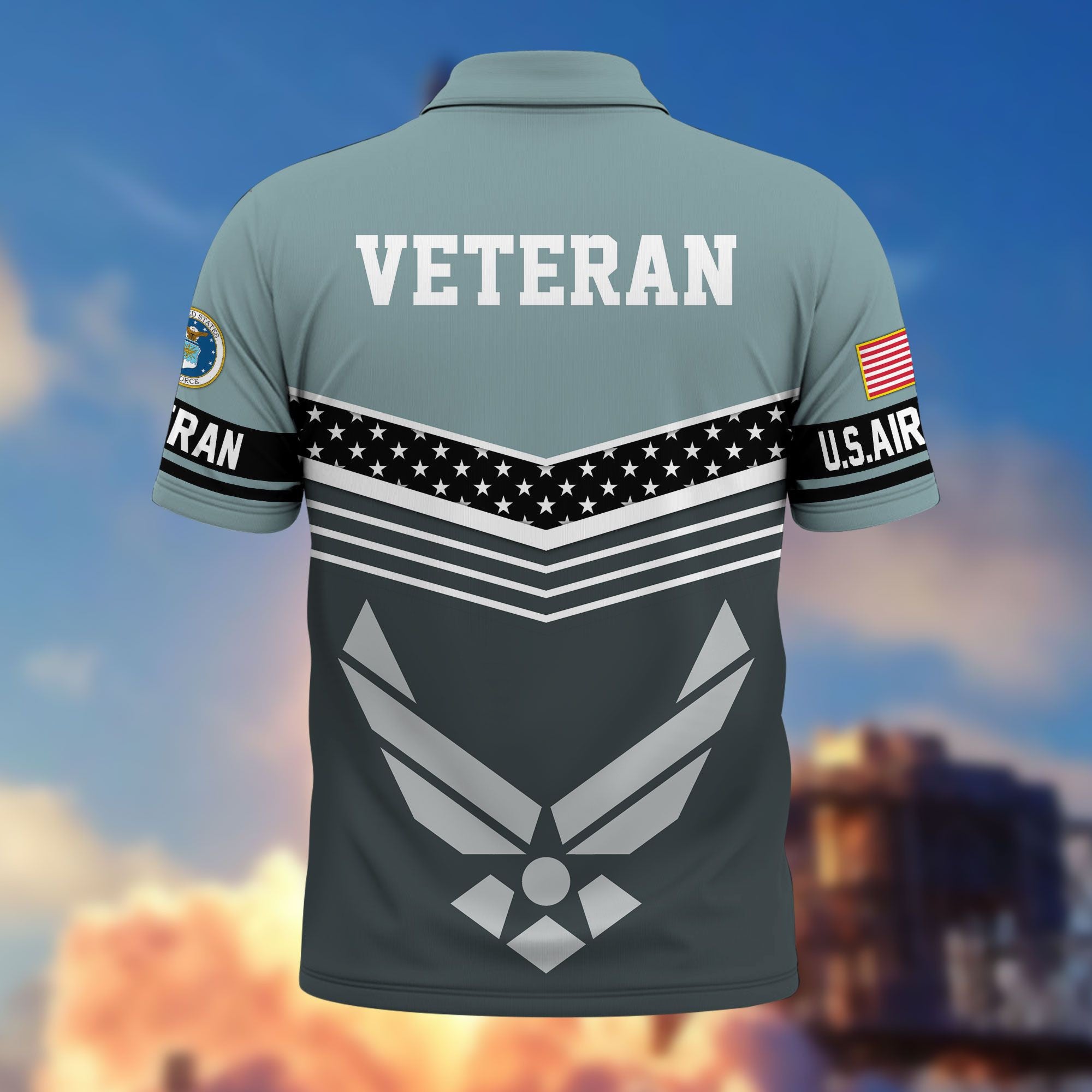 Premium US Veterans Polo Shirt, Gifts For US Veterans, Gifts For Dad, For Husband, Best Gifts On Father's Day, Armed Forces Day, Independence Day, Veterans Day.