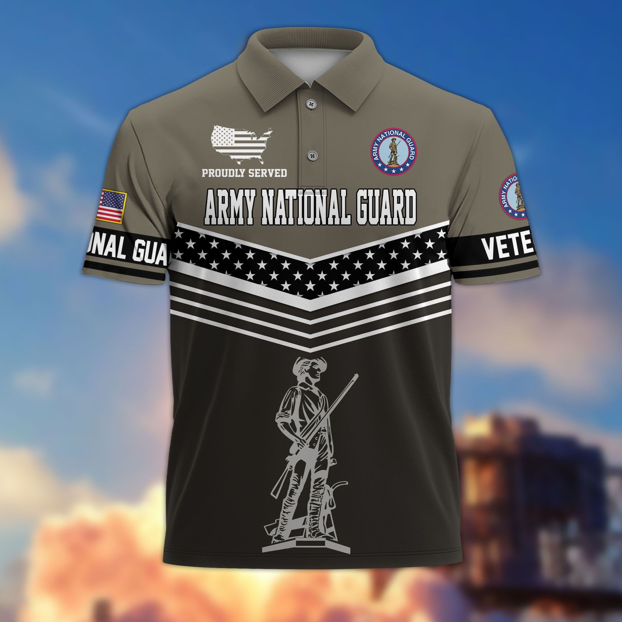Premium US Veterans Polo Shirt, Gifts For US Veterans, Gifts For Dad, For Husband, Best Gifts On Father's Day, Armed Forces Day, Independence Day, Veterans Day.