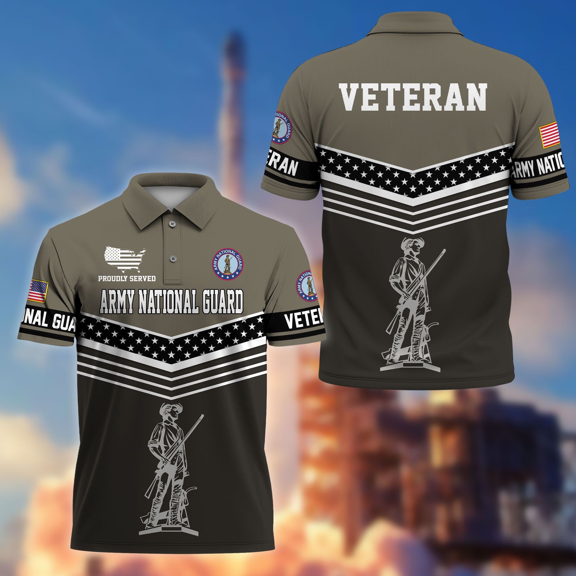 Premium US Veterans Polo Shirt, Gifts For US Veterans, Gifts For Dad, For Husband, Best Gifts On Father's Day, Armed Forces Day, Independence Day, Veterans Day.