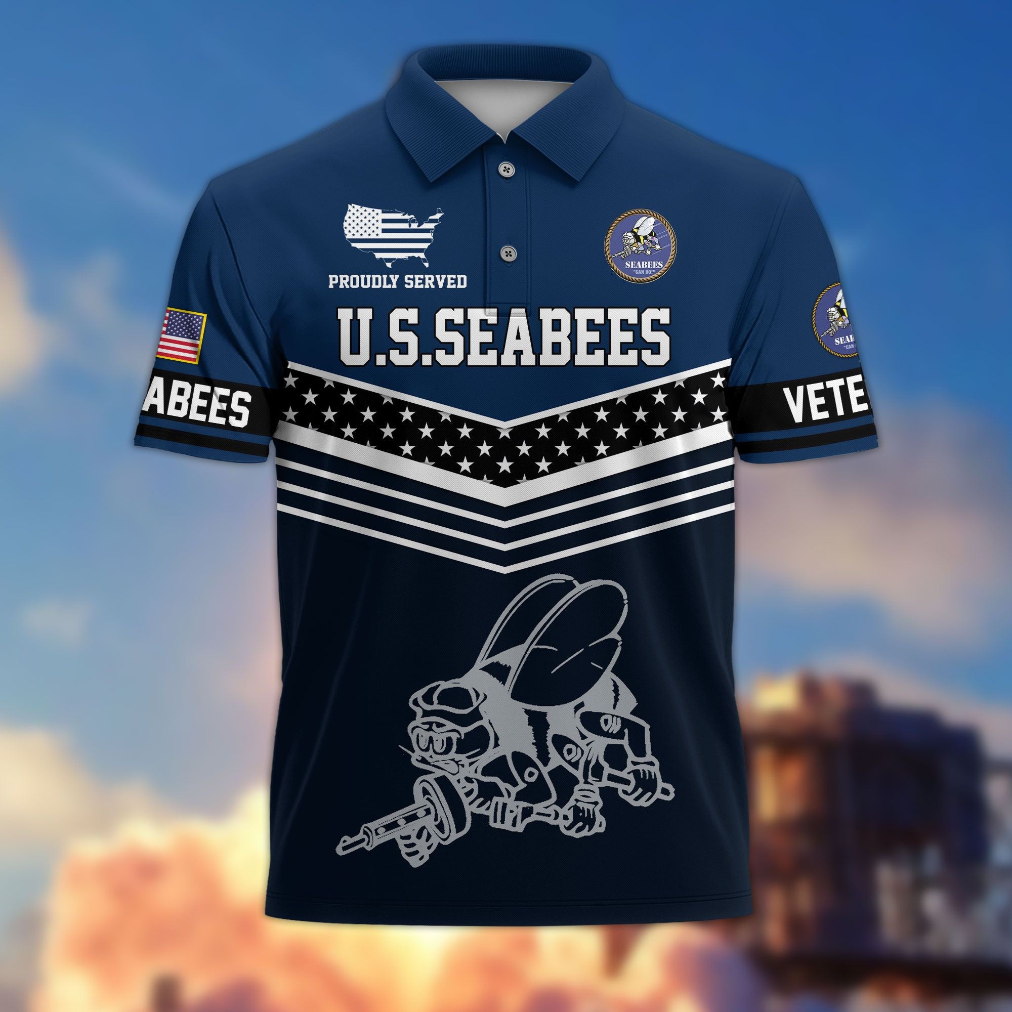 Premium US Veterans Polo Shirt, Gifts For US Veterans, Gifts For Dad, For Husband, Best Gifts On Father's Day, Armed Forces Day, Independence Day, Veterans Day.