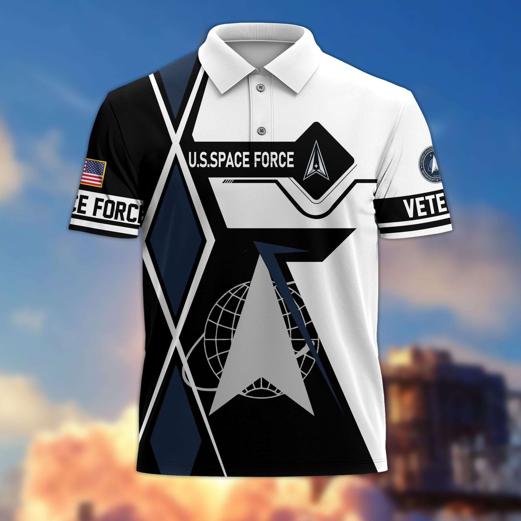 Premium US Veterans Polo Shirt, Gifts For US Veterans, Gifts For Dad, For Husband, Best Gifts On Father's Day, Armed Forces Day, Independence Day, Veterans Day.