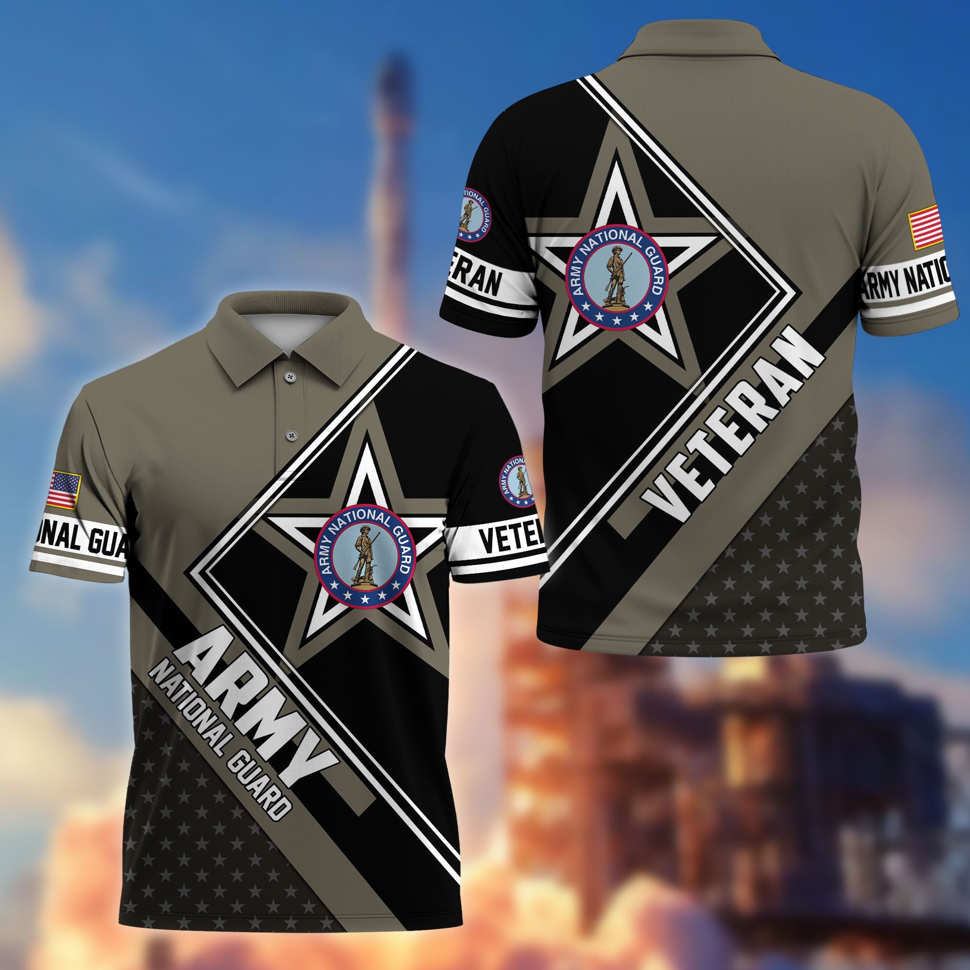 Premium US Veterans Polo Shirt, Gifts For US Veterans, Gifts For Dad, For Husband, Best Gifts On Father's Day, Armed Forces Day, Independence Day, Veterans Day.