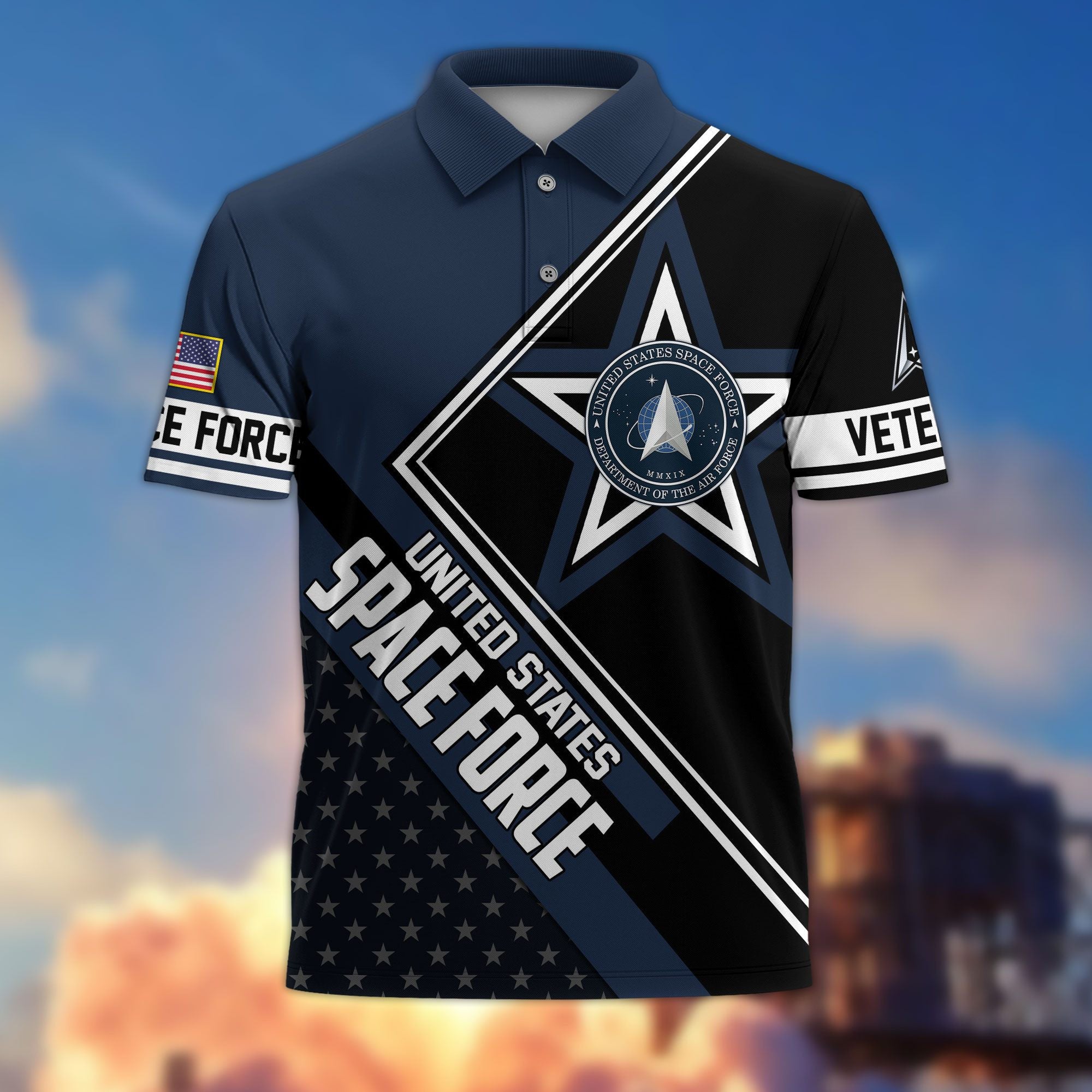 Premium US Veterans Polo Shirt, Gifts For US Veterans, Gifts For Dad, For Husband, Best Gifts On Father's Day, Armed Forces Day, Independence Day, Veterans Day.