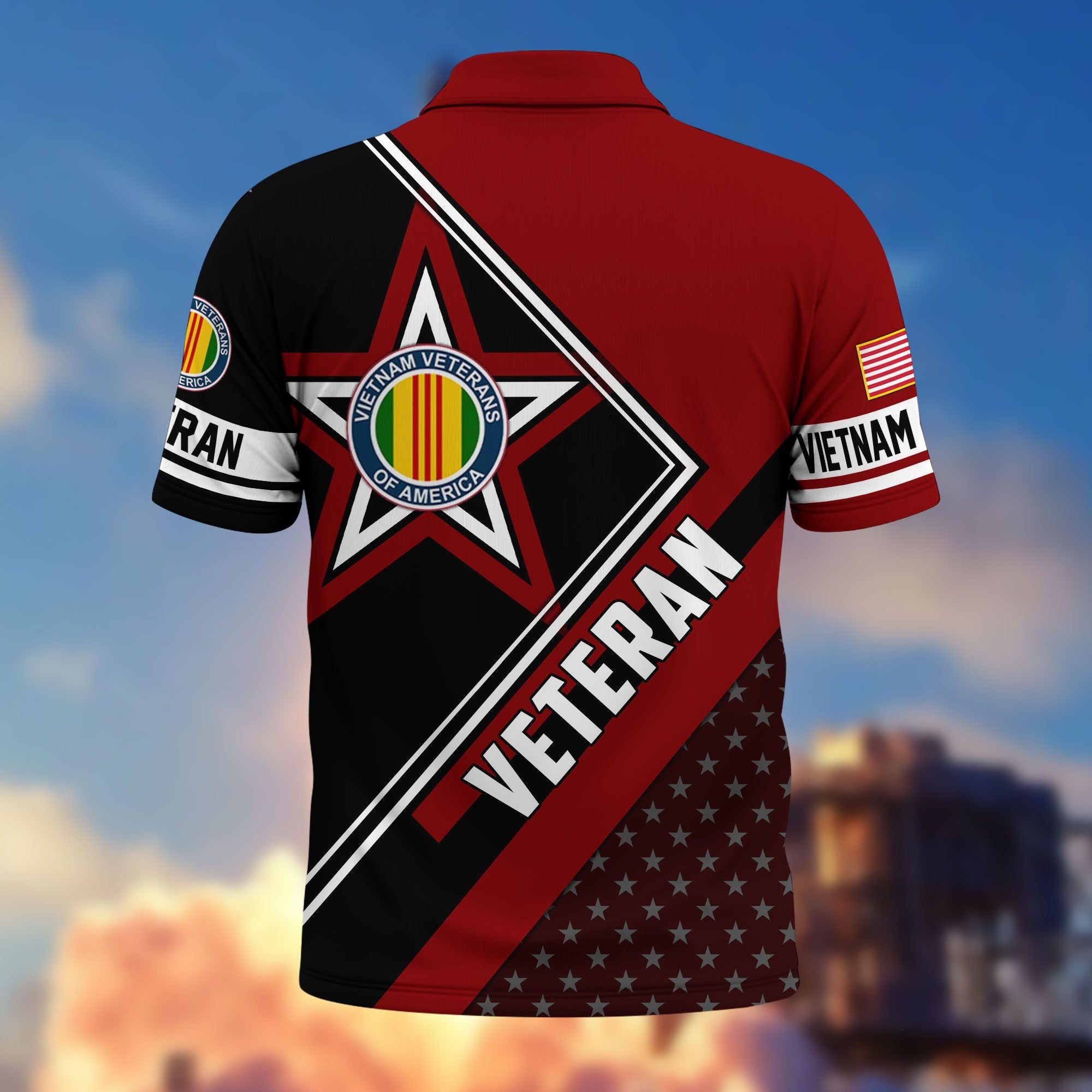 Premium US Veterans Polo Shirt, Gifts For US Veterans, Gifts For Dad, For Husband, Best Gifts On Father's Day, Armed Forces Day, Independence Day, Veterans Day.