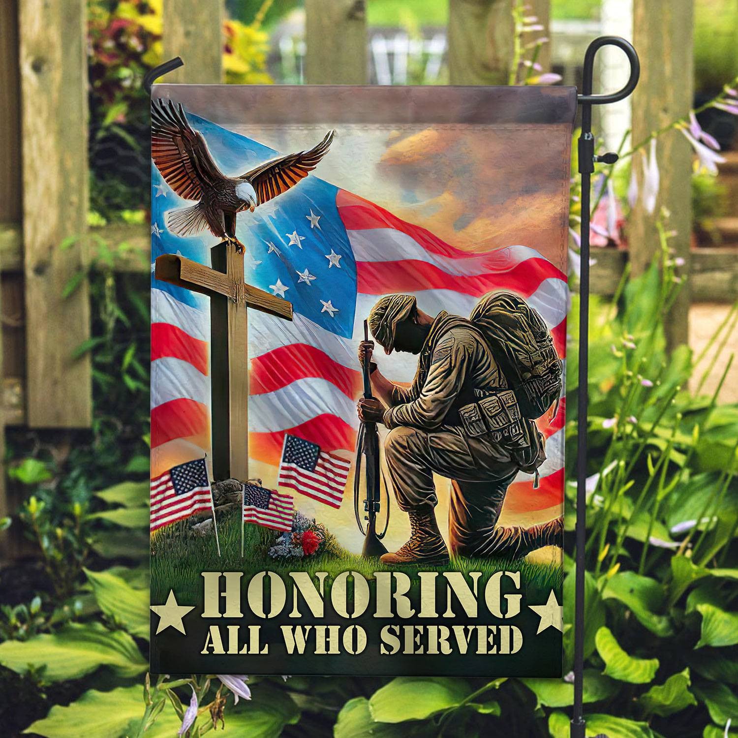 Unique US Veteran Flag, Gift For US Veteran, American Flag, Patriotic Flag, Garden Flag, House Flag