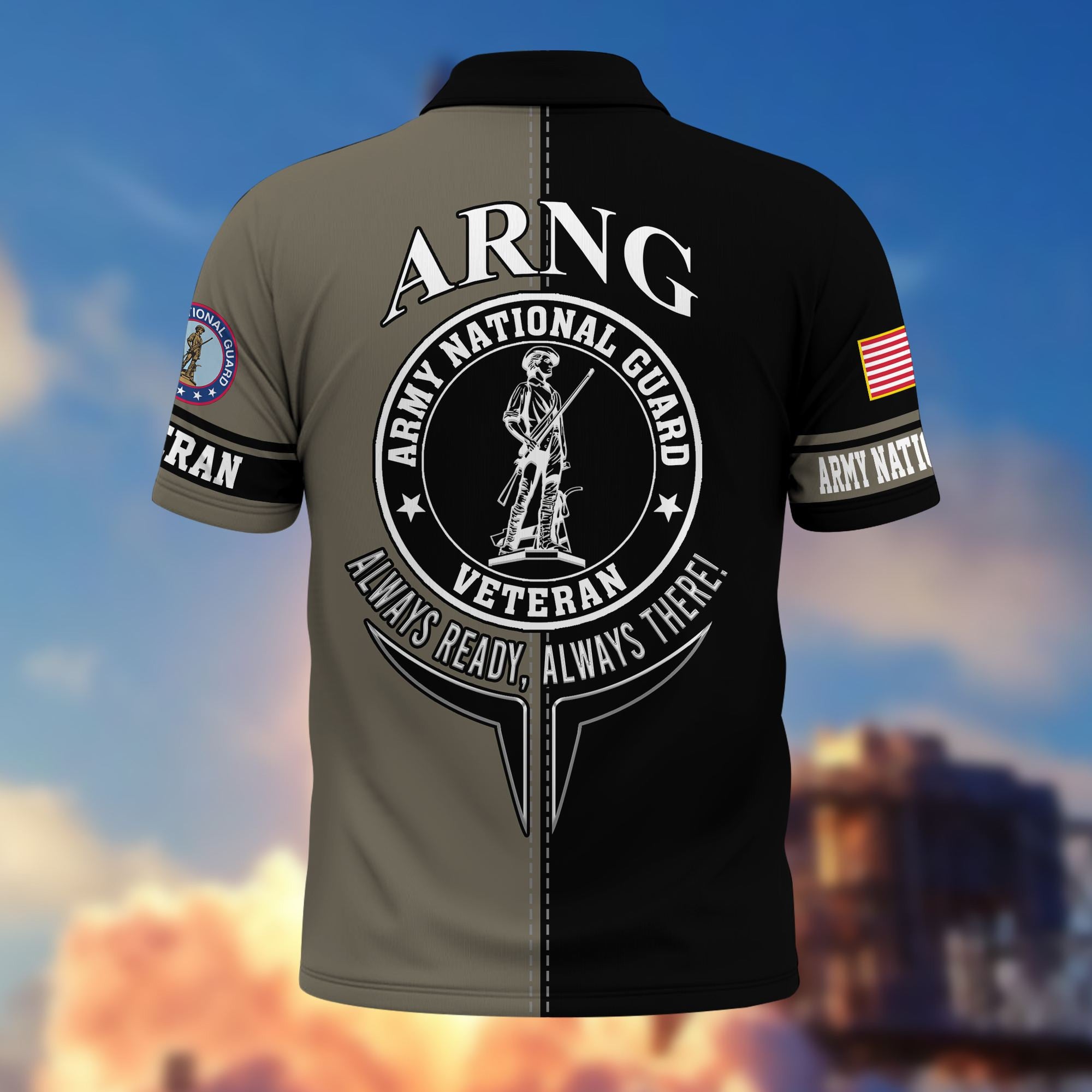 Premium US Veterans Polo Shirt, Gifts For US Veterans, Gifts On Father's Day, Armed Forces Day, Independence Day, Veterans Day.