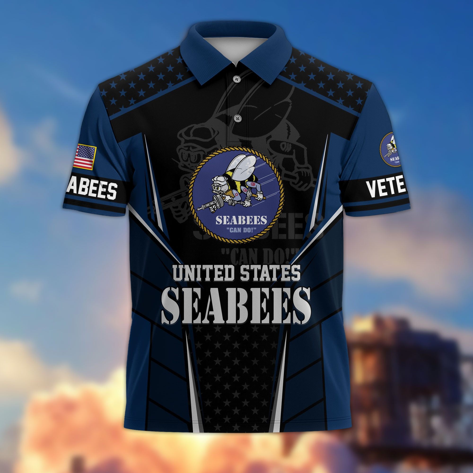 Premium US Veterans Polo Shirt, Gifts For US Veterans, Best Gifts On Father's Day, Armed Forces Day, Independence Day, Veterans Day.