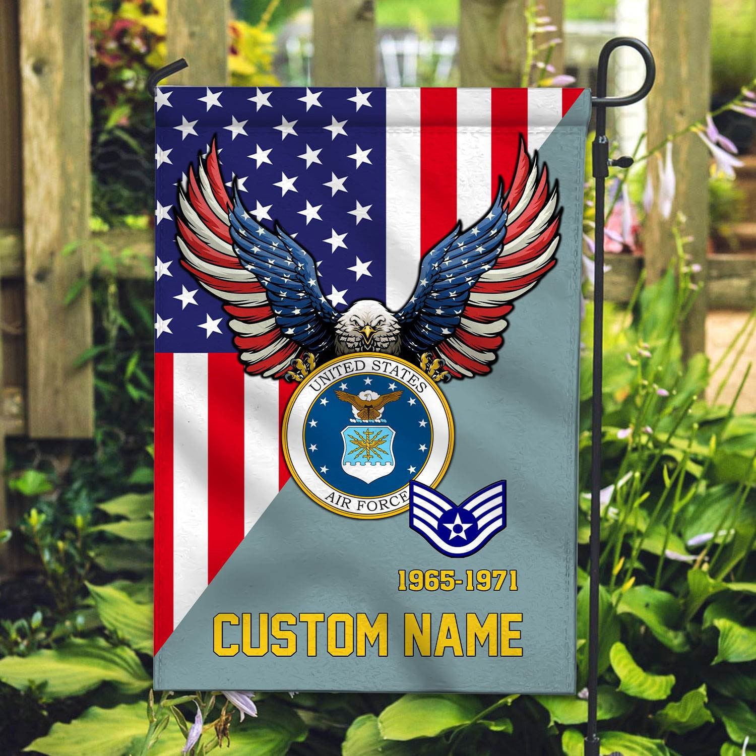 Premium Custom USAF Veteran Flag, Gift For Air Force Veteran, American Flag, Patriotic Flag, Garden Flag, House Flag, Gifts On Father's Day, Independence Day, Veterans Day.