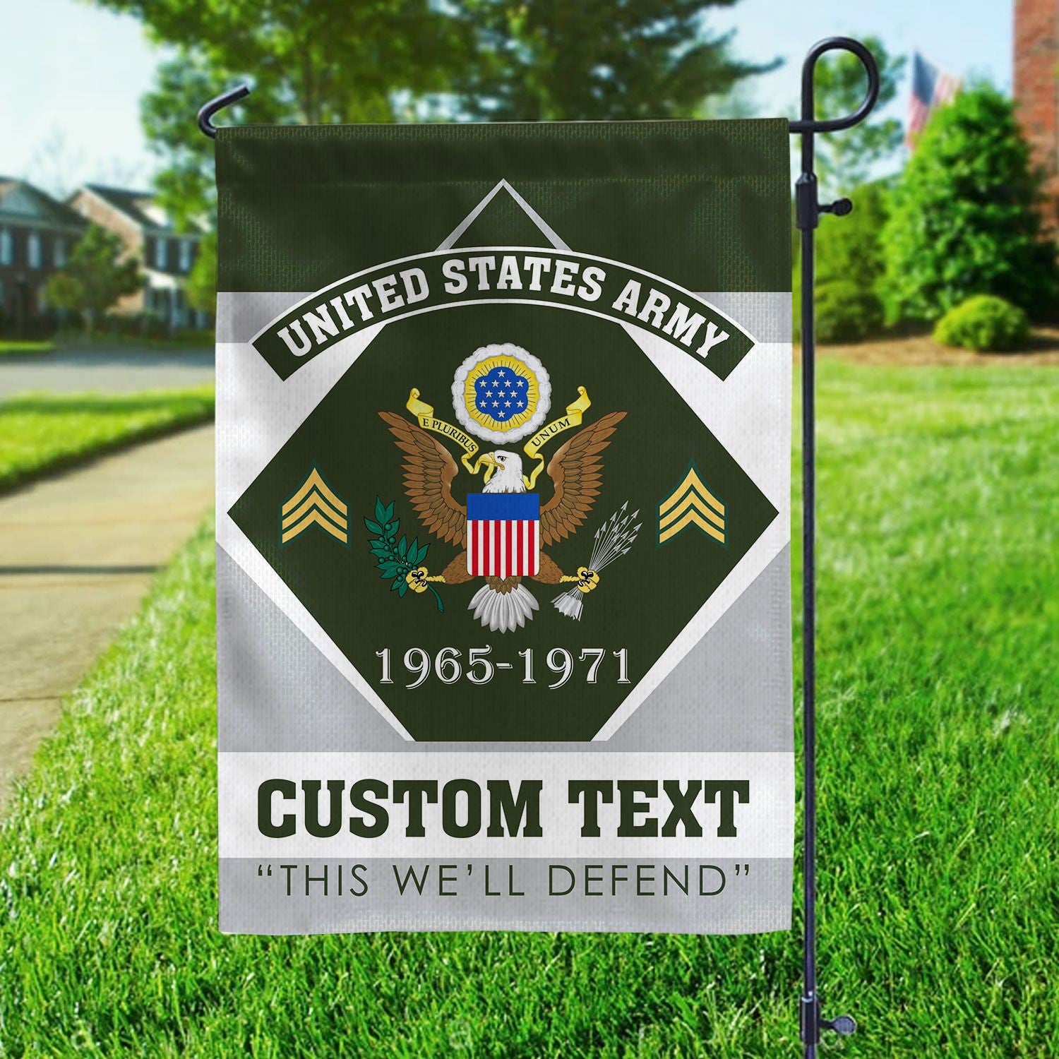 Premium Custom US Army Veteran Flag, Gift For Army Veteran, American Flag, Patriotic Flag, Garden Flag, House Flag, Gifts On Father's Day, Independence Day, Veterans Day.