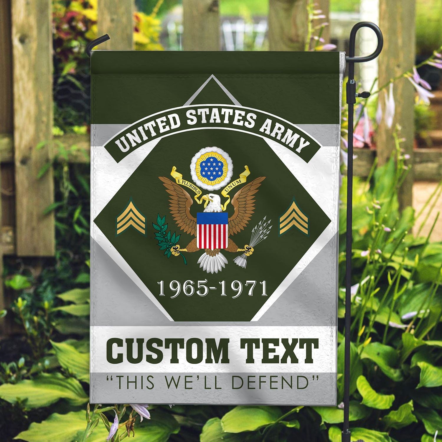 Premium Custom US Army Veteran Flag, Gift For Army Veteran, American Flag, Patriotic Flag, Garden Flag, House Flag, Gifts On Father's Day, Independence Day, Veterans Day.