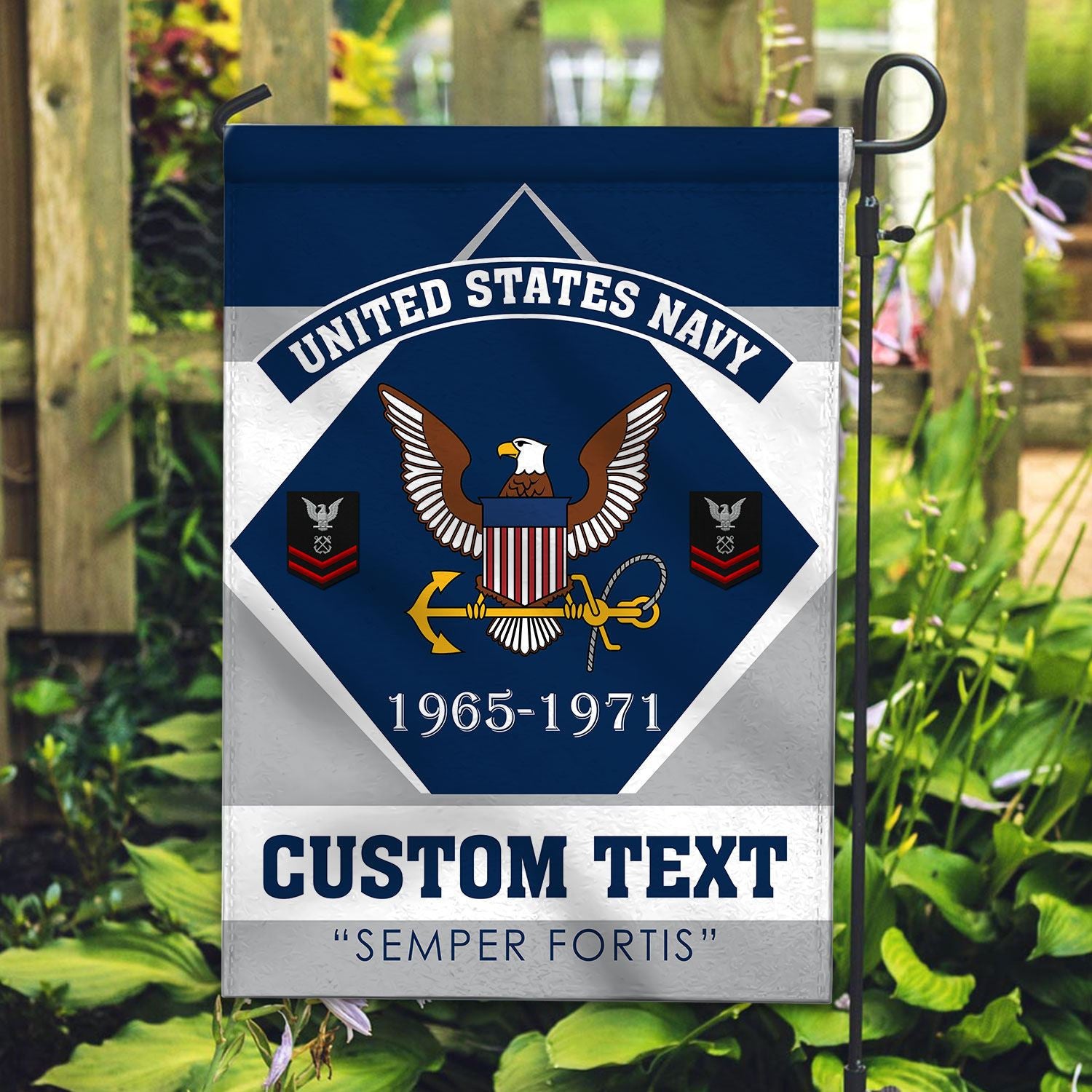 Premium Custom US Navy Veteran Flag, Gift For Navy Veteran, American Flag, Patriotic Flag, Garden Flag, House Flag, Gifts On Father's Day, Independence Day, Veterans Day.