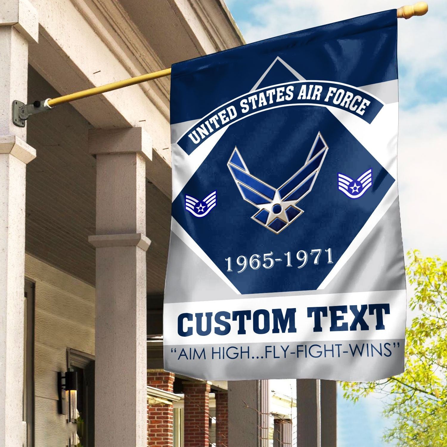 Premium Custom USAF Veteran Flag, Gift For Air Force Veteran, American Flag, Patriotic Flag, Garden Flag, House Flag, Gifts On Father's Day, Independence Day, Veterans Day.