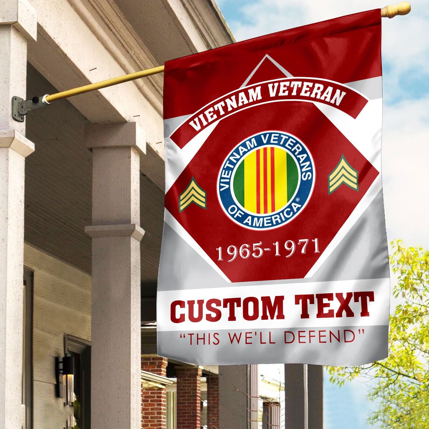 Premium Custom Vietnam Veteran Flag, Gift For Vietnam Veteran, American Flag, Patriotic Flag, Garden Flag, House Flag, Gifts On Father's Day, Independence Day, Veterans Day.