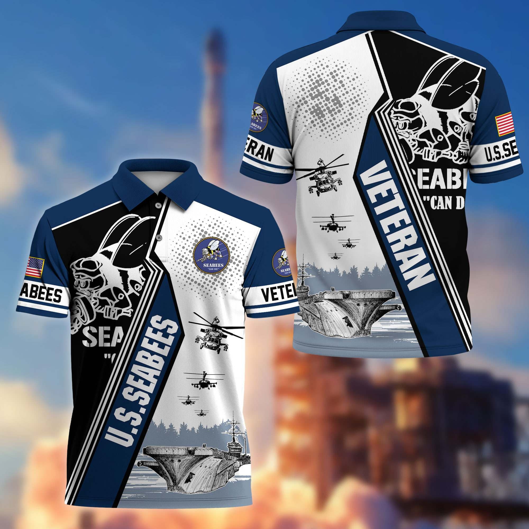 Premium US Veterans Polo Shirt, Gifts For US Veterans, Gifts On Father's Day, Armed Forces Day, Independence Day, Veterans Day.