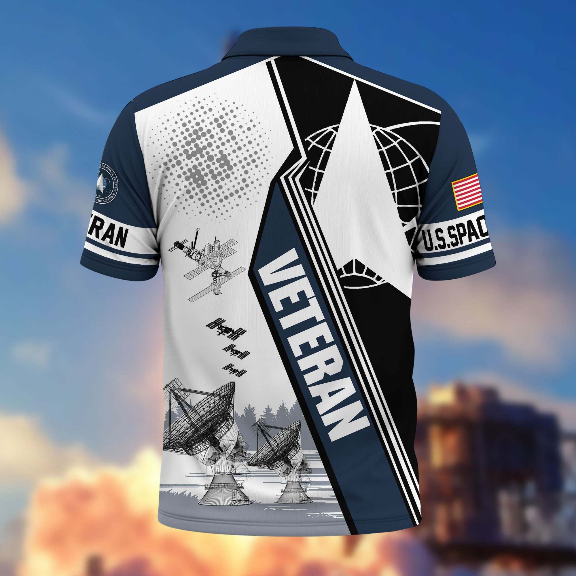 Premium US Veterans Polo Shirt, Gifts For US Veterans, Gifts On Father's Day, Armed Forces Day, Independence Day, Veterans Day.