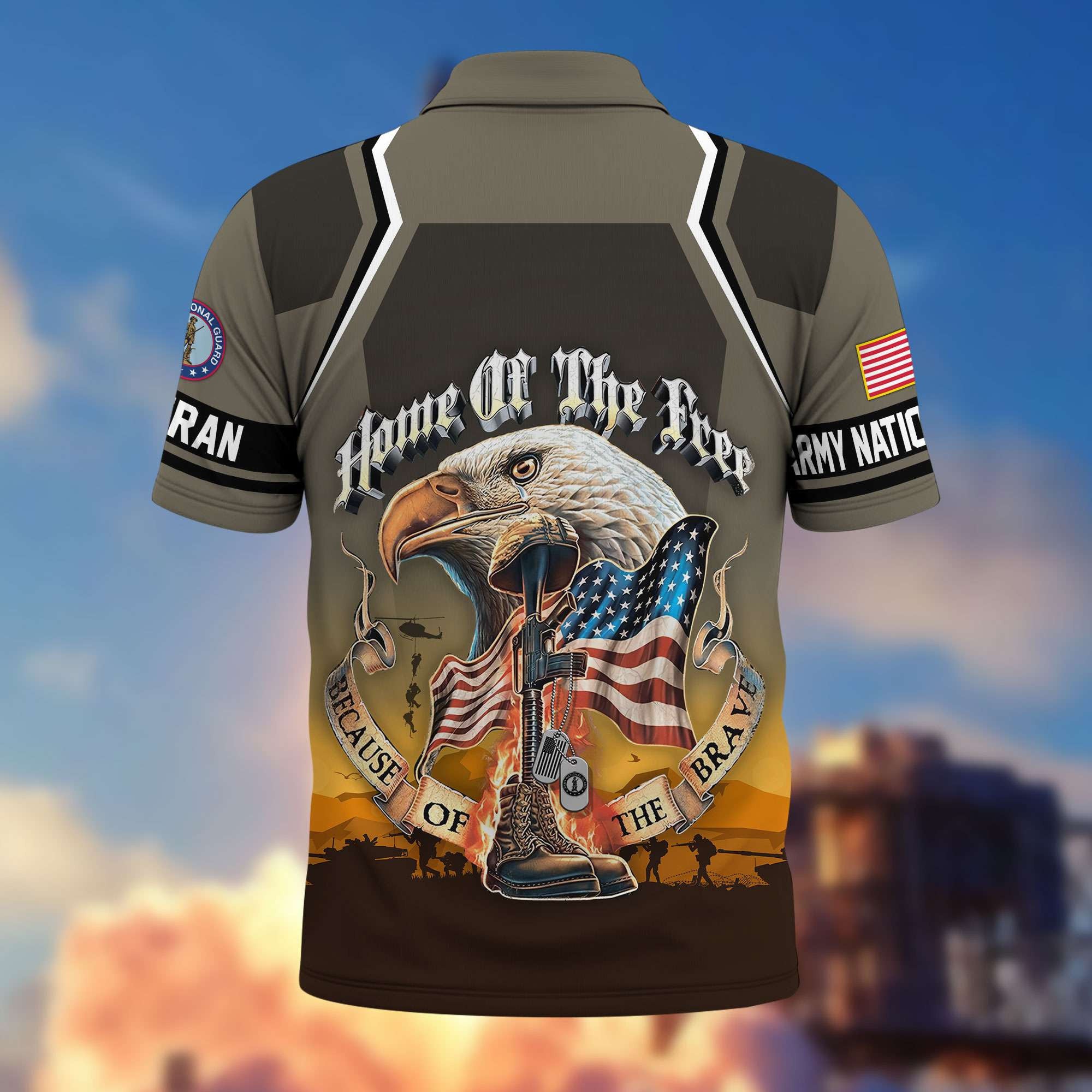 Premium US Veterans Polo Shirt, Gifts For US Veterans, Gifts On Memorial Day, Father's Day, Armed Forces Day, Veterans Day.
