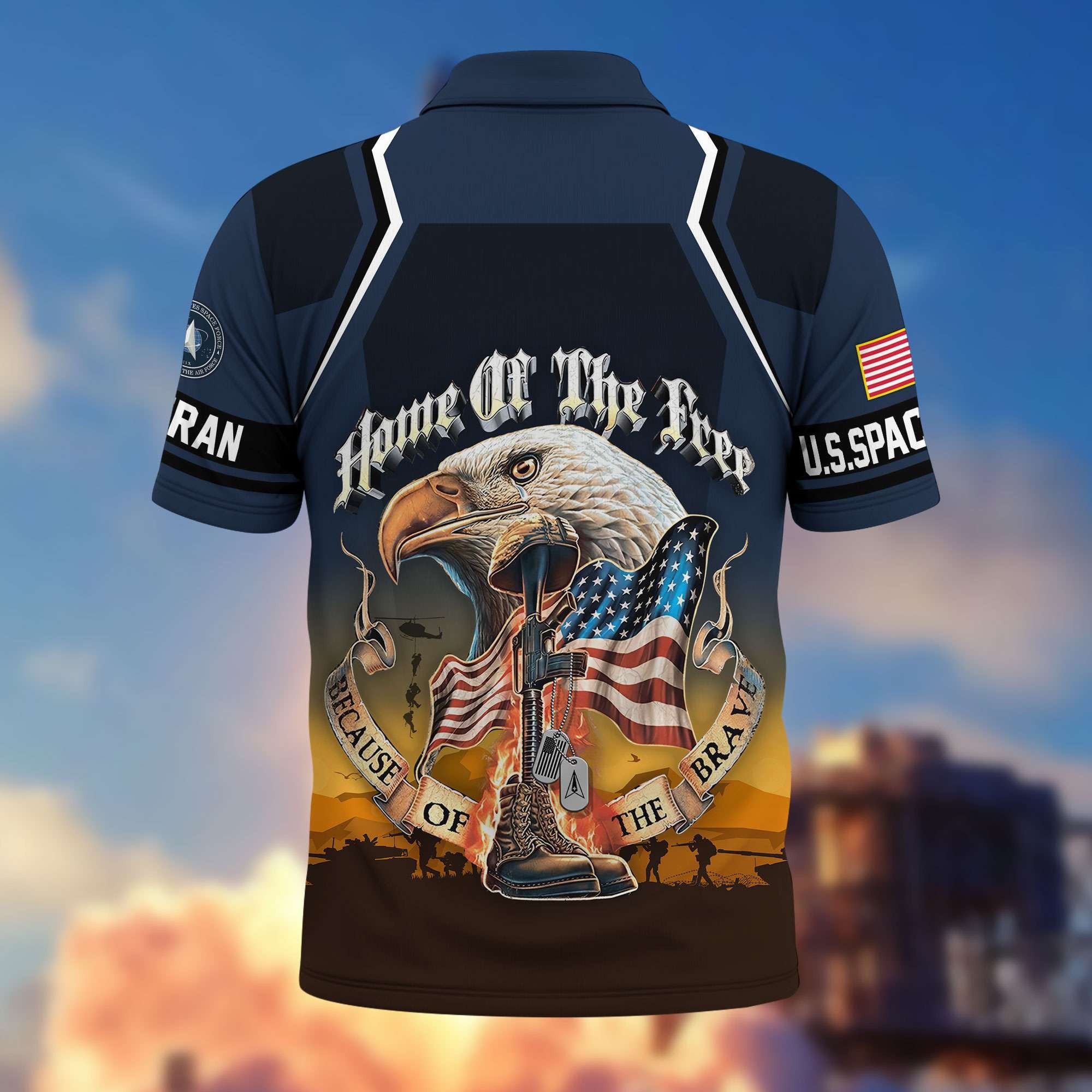 Premium US Veterans Polo Shirt, Gifts For US Veterans, Gifts On Memorial Day, Father's Day, Armed Forces Day, Veterans Day.