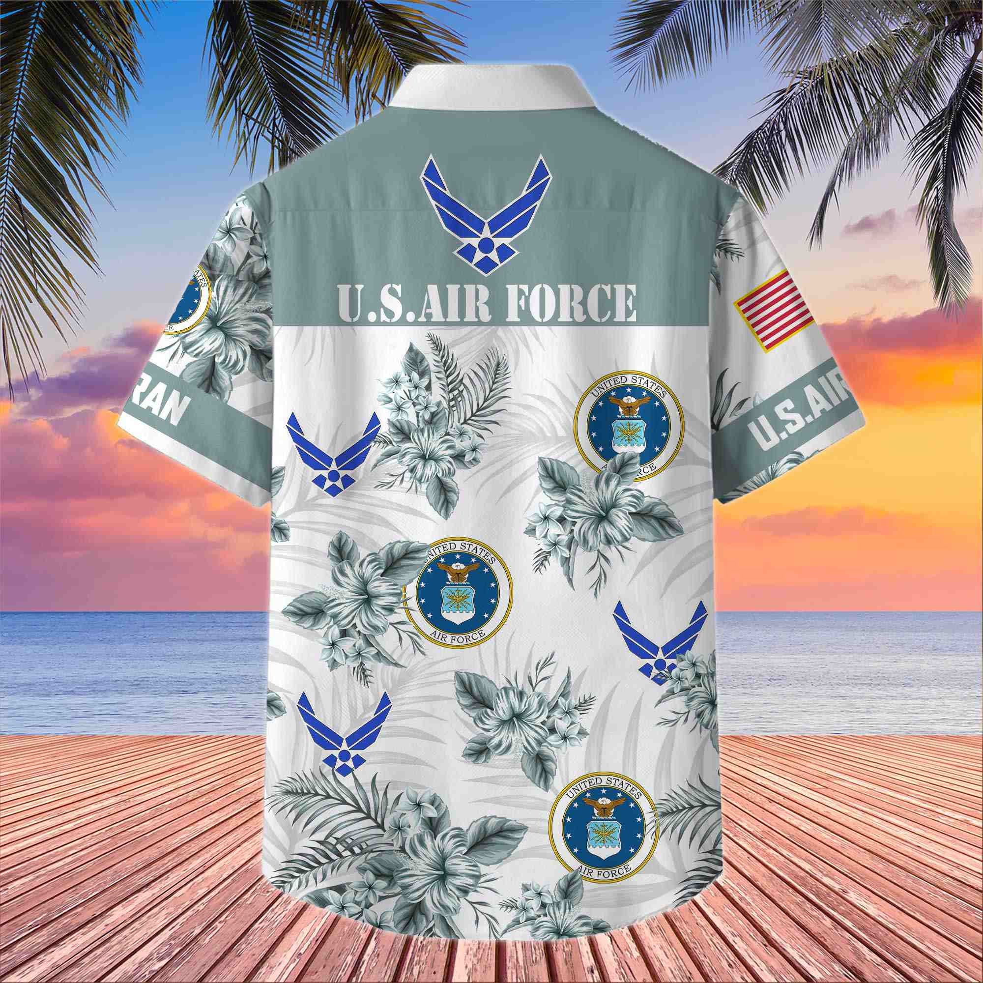 Premium US Veterans Hawaiian Shirt, Gifts For US Veterans, Gifts On Memorial Day, Father's Day, Armed Forces Day, Veterans Day.