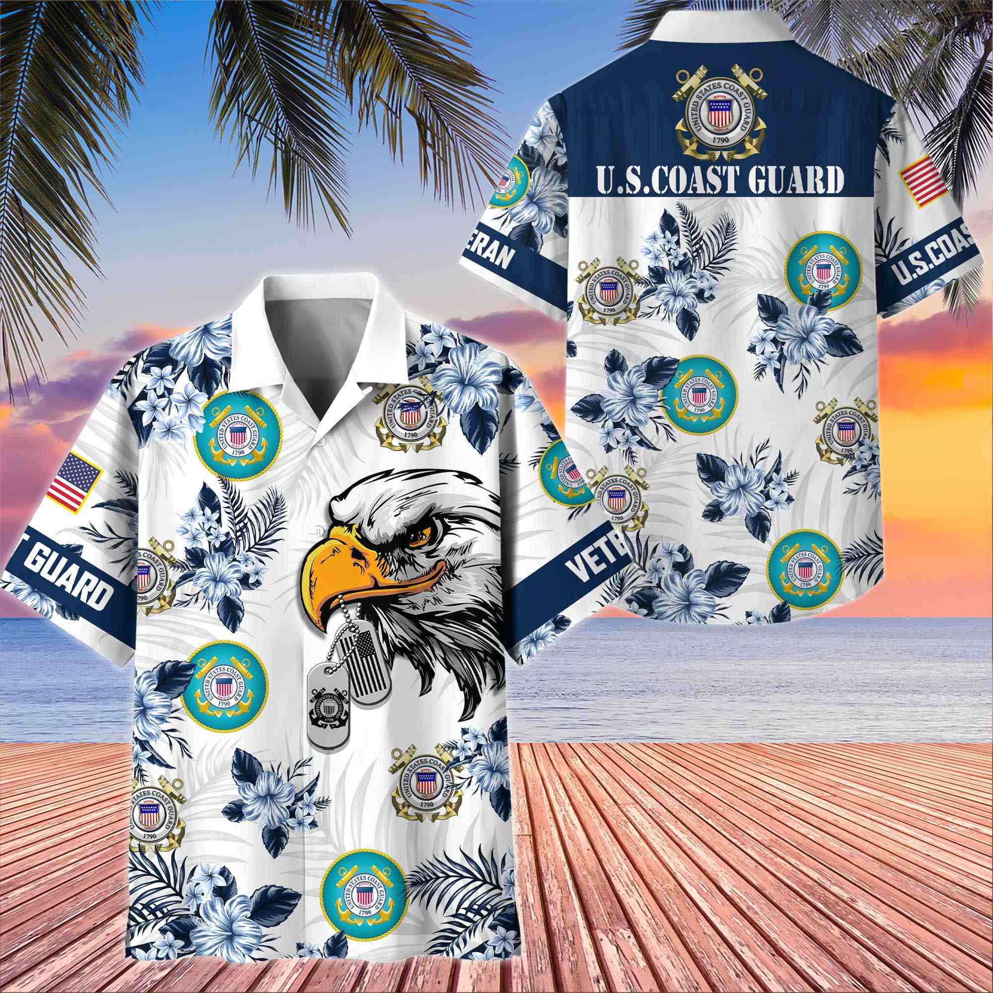 Premium US Veterans Hawaiian Shirt, Gifts For US Veterans, Gifts On Memorial Day, Father's Day, Armed Forces Day, Veterans Day.