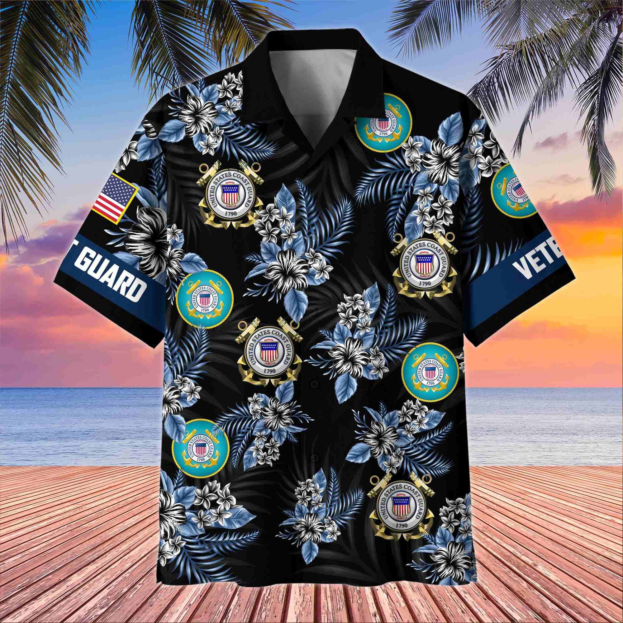 Premium US Veterans Hawaiian Shirt, Gifts For US Veterans, Gifts On Memorial Day, Father's Day, Armed Forces Day, Veterans Day.