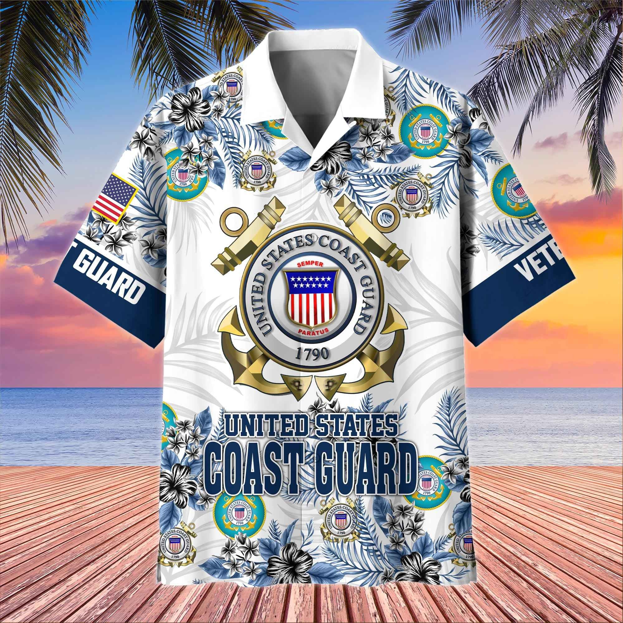 Premium US Veterans Hawaiian Shirt, Gifts For US Veterans, Gifts On Memorial Day, Father's Day, Armed Forces Day, Veterans Day.