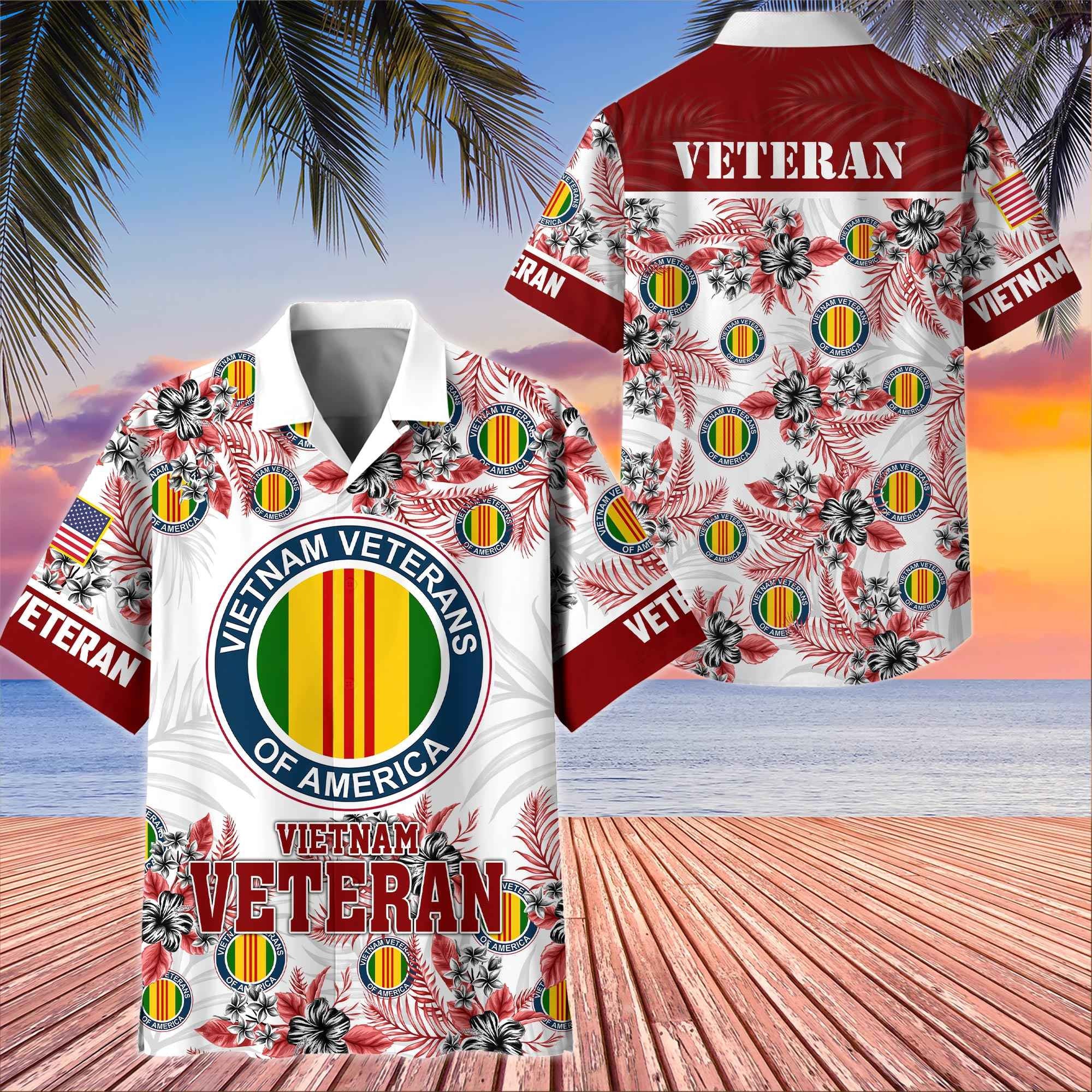 Premium US Veterans Hawaiian Shirt, Gifts For US Veterans, Gifts On Memorial Day, Father's Day, Armed Forces Day, Veterans Day.