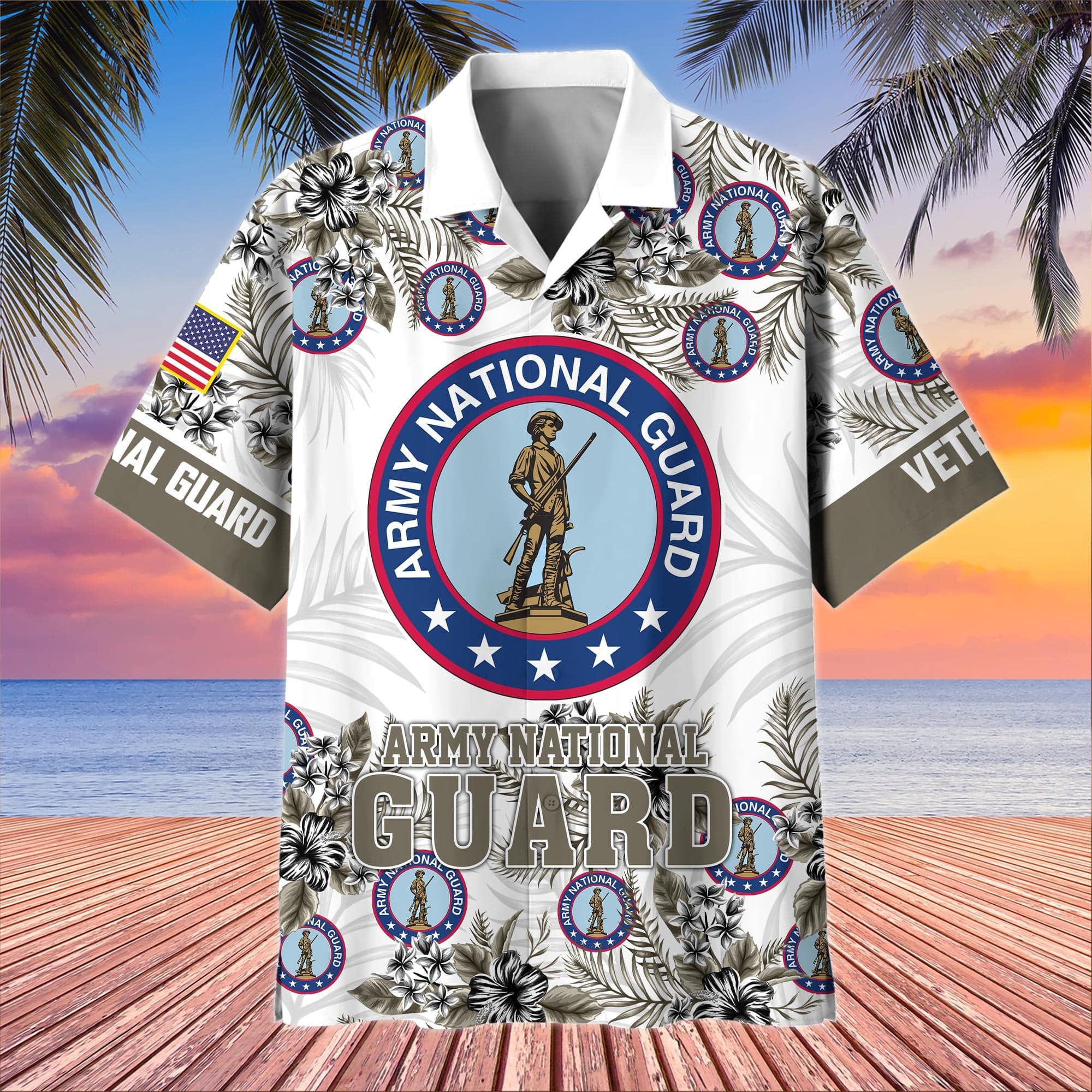 Premium US Veterans Hawaiian Shirt, Gifts For US Veterans, Gifts On Memorial Day, Father's Day, Armed Forces Day, Veterans Day.