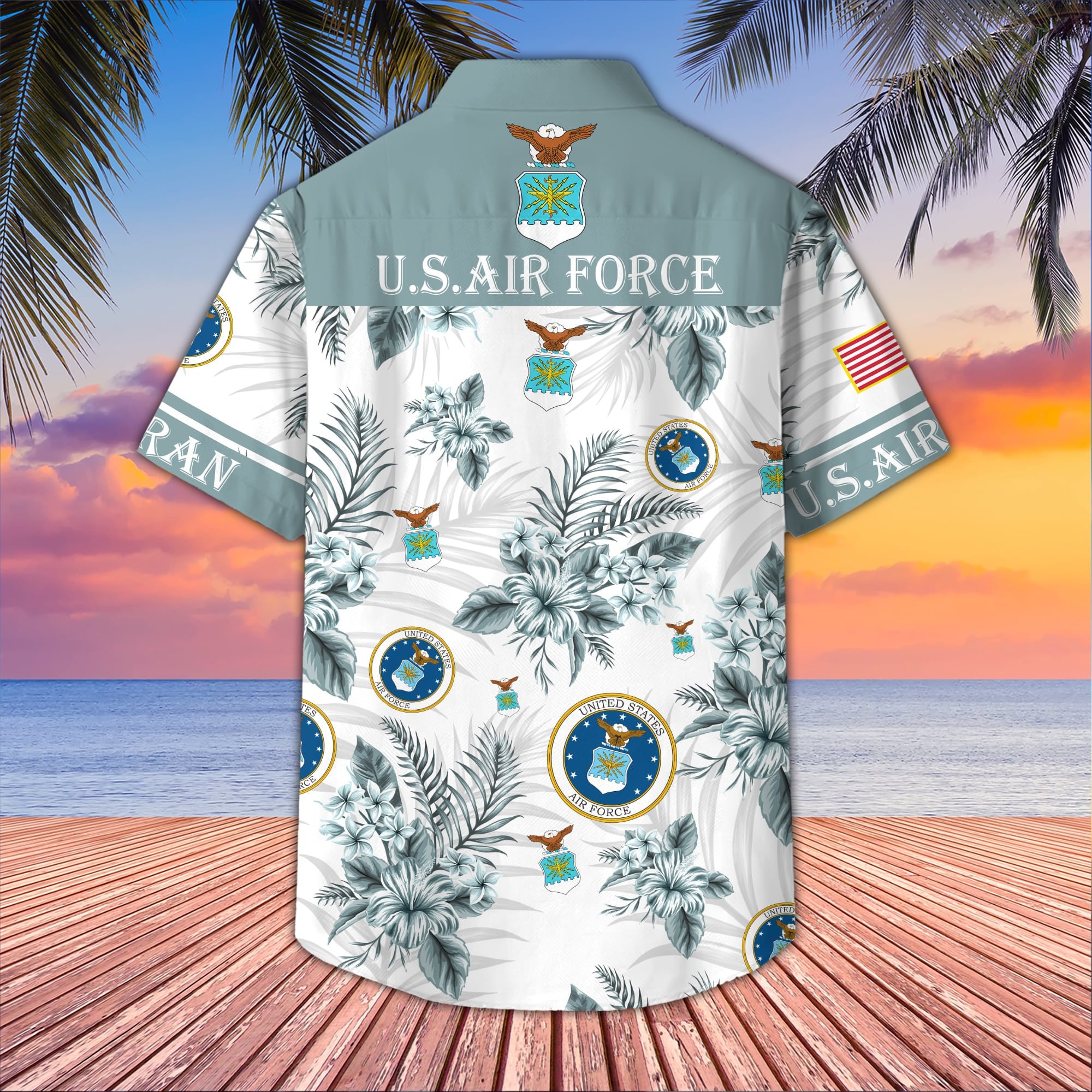 Premium US Veterans Hawaiian Shirt, Gifts For US Veterans, Gifts On Memorial Day, Father's Day, Armed Forces Day, Veterans Day.