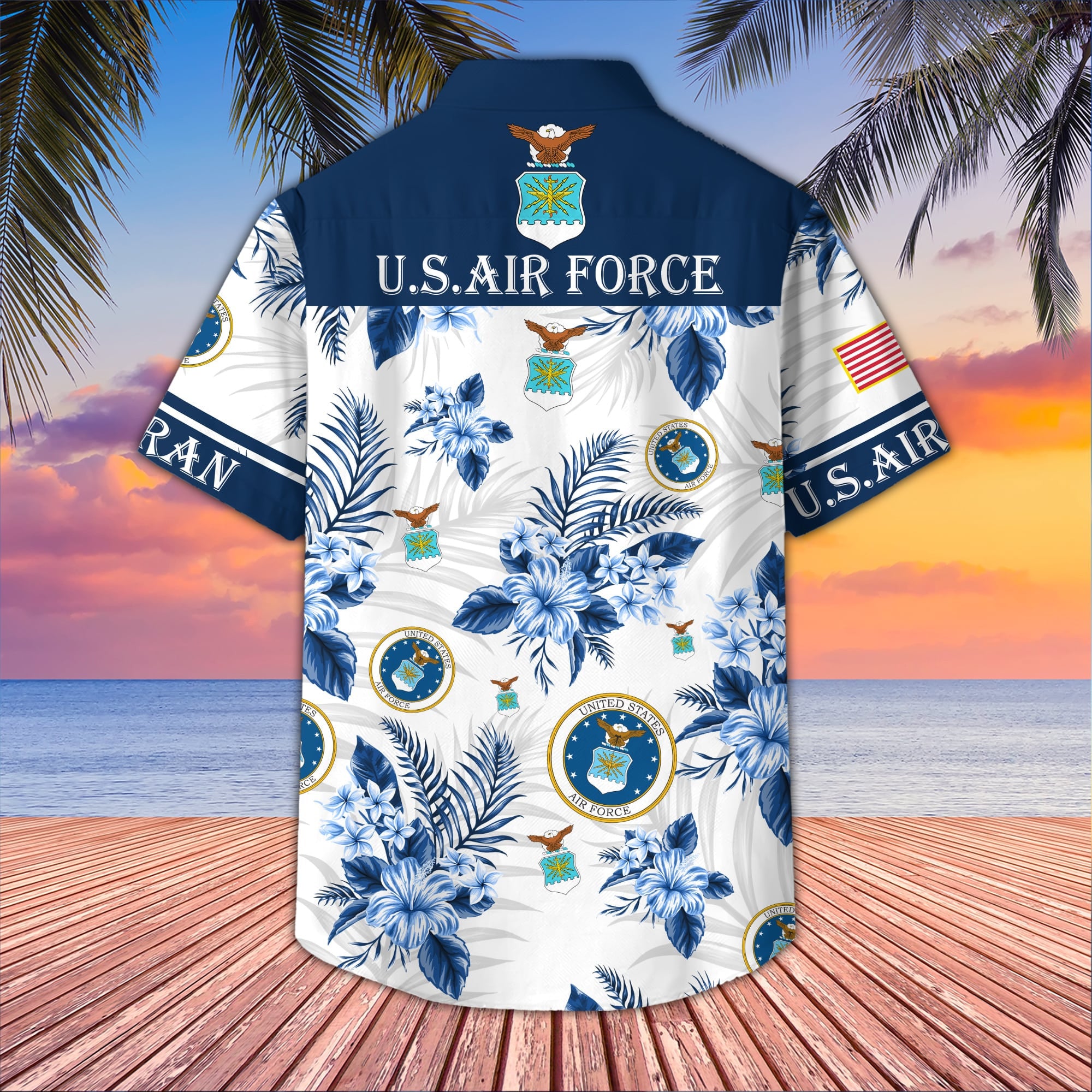 Premium US Veterans Hawaiian Shirt, Gifts For US Veterans, Gifts On Memorial Day, Father's Day, Armed Forces Day, Veterans Day.