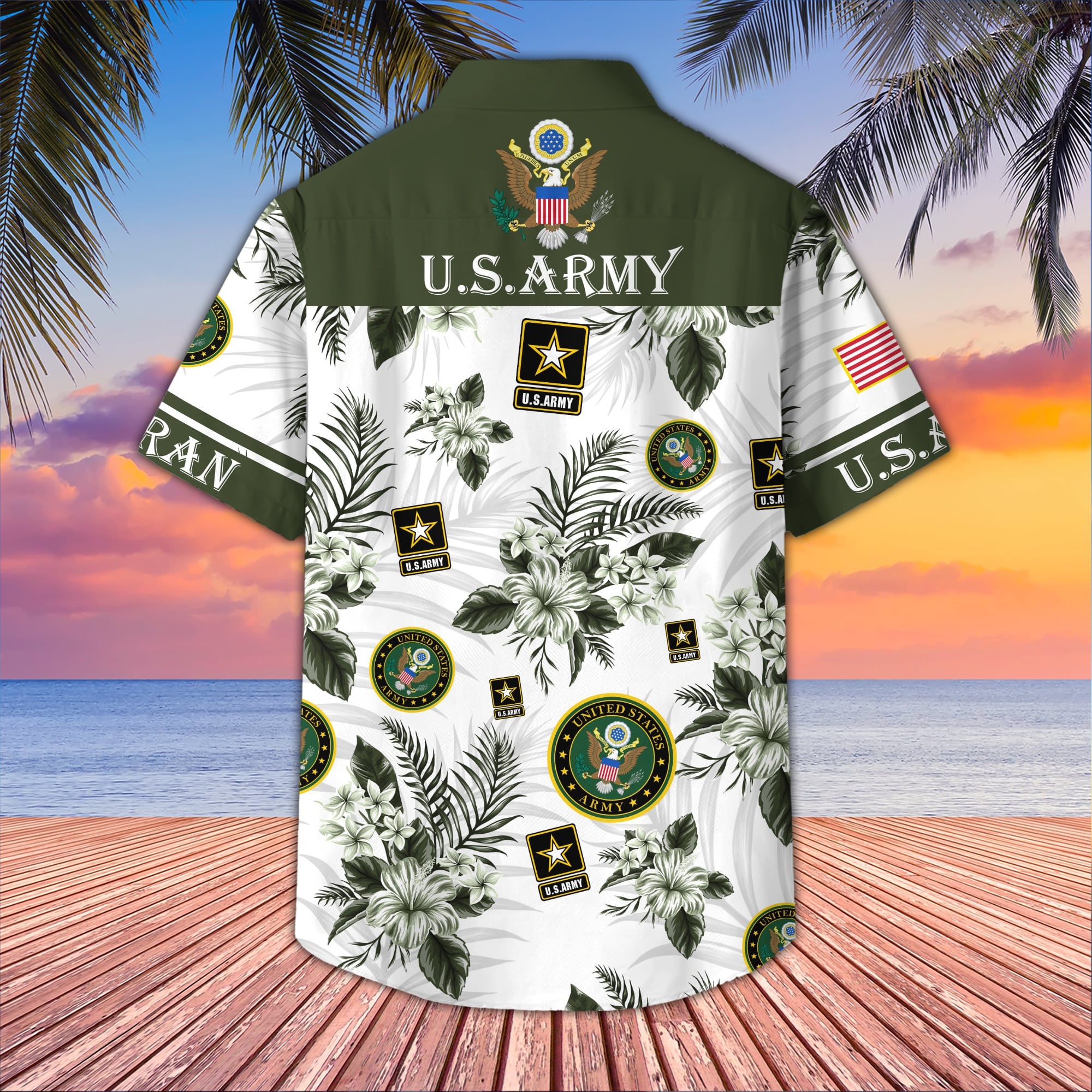 Premium US Veterans Hawaiian Shirt, Gifts For US Veterans, Gifts On Memorial Day, Father's Day, Armed Forces Day, Veterans Day.