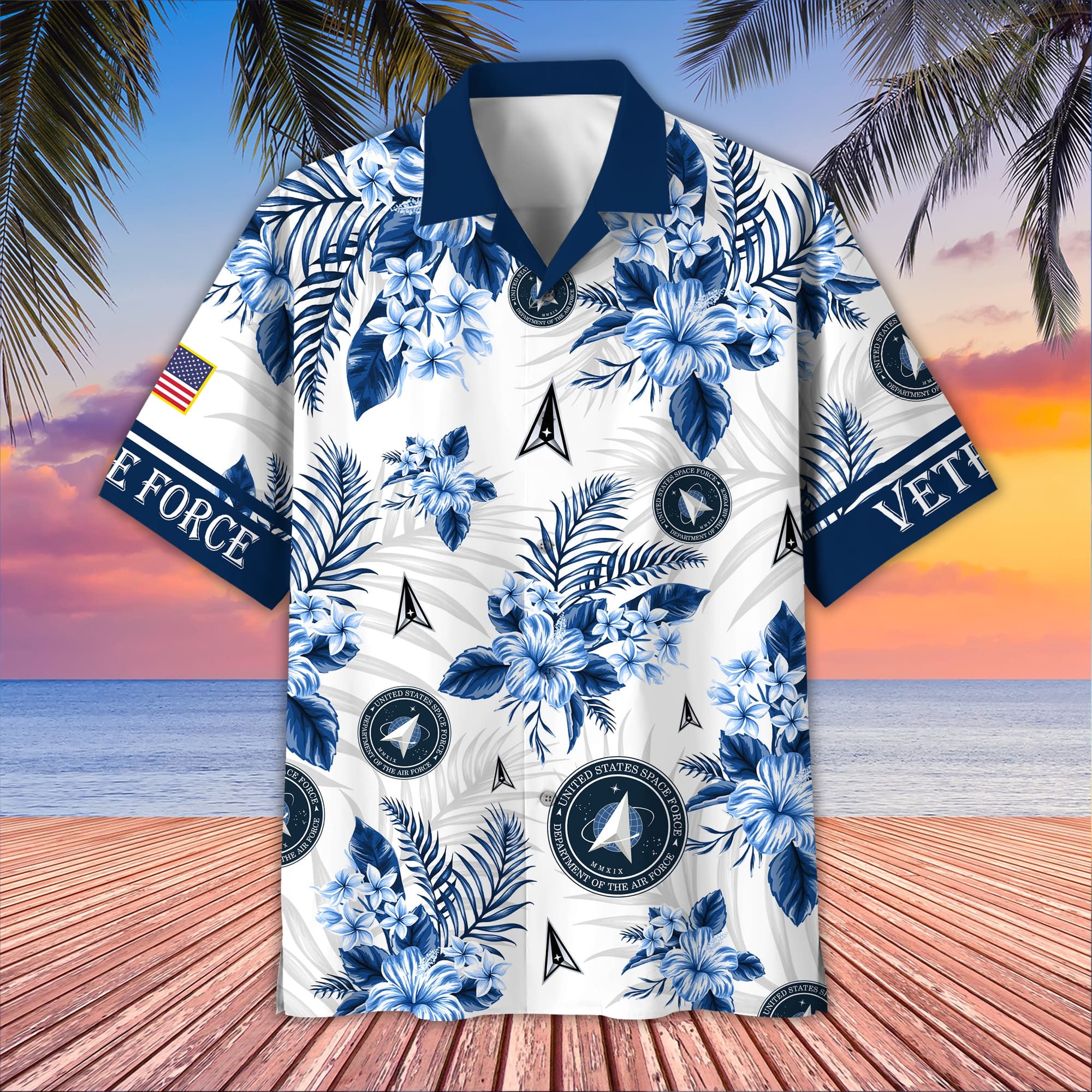 Premium US Veterans Hawaiian Shirt, Gifts For US Veterans, Gifts On Memorial Day, Father's Day, Armed Forces Day, Veterans Day.