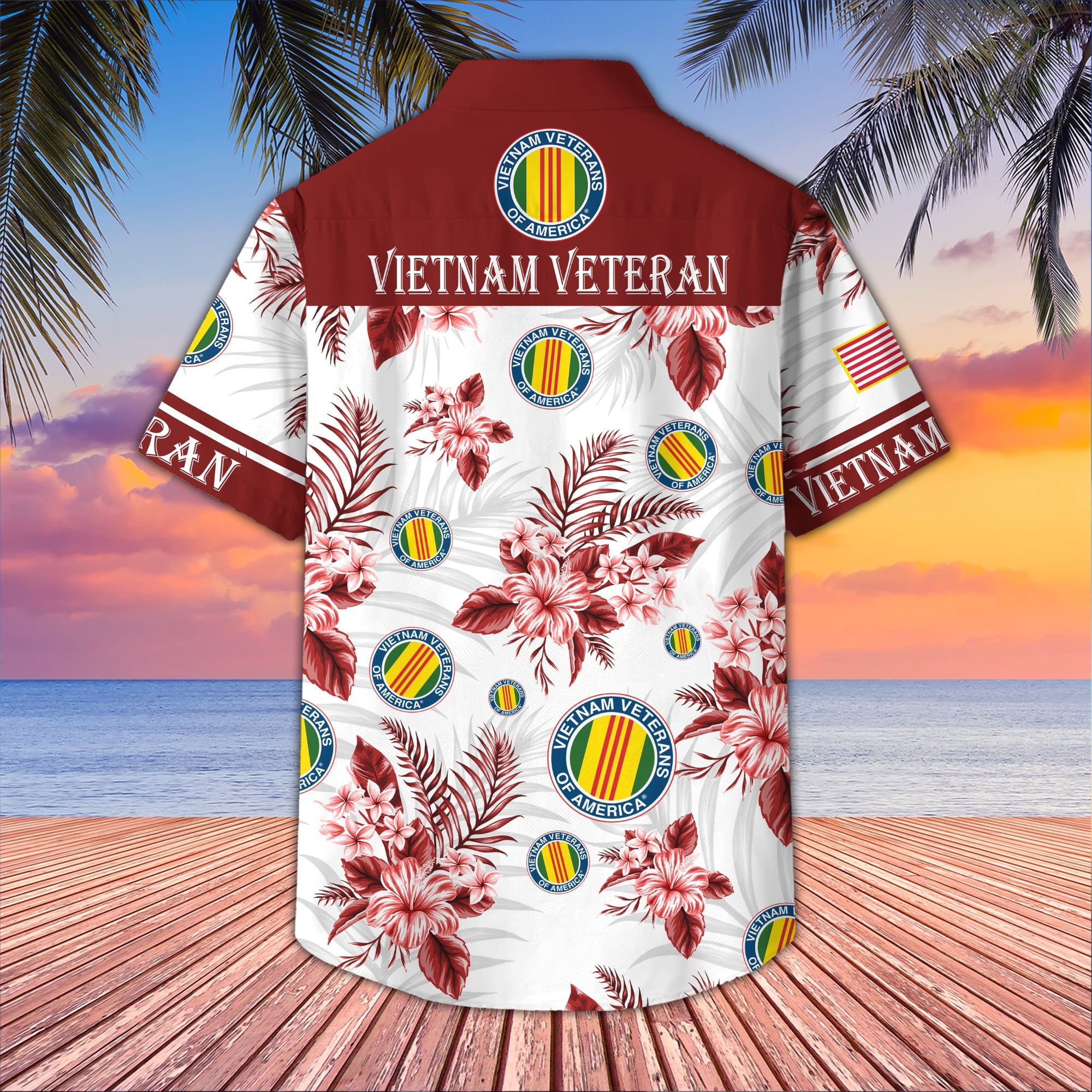 Premium US Veterans Hawaiian Shirt, Gifts For US Veterans, Gifts On Memorial Day, Father's Day, Armed Forces Day, Veterans Day.