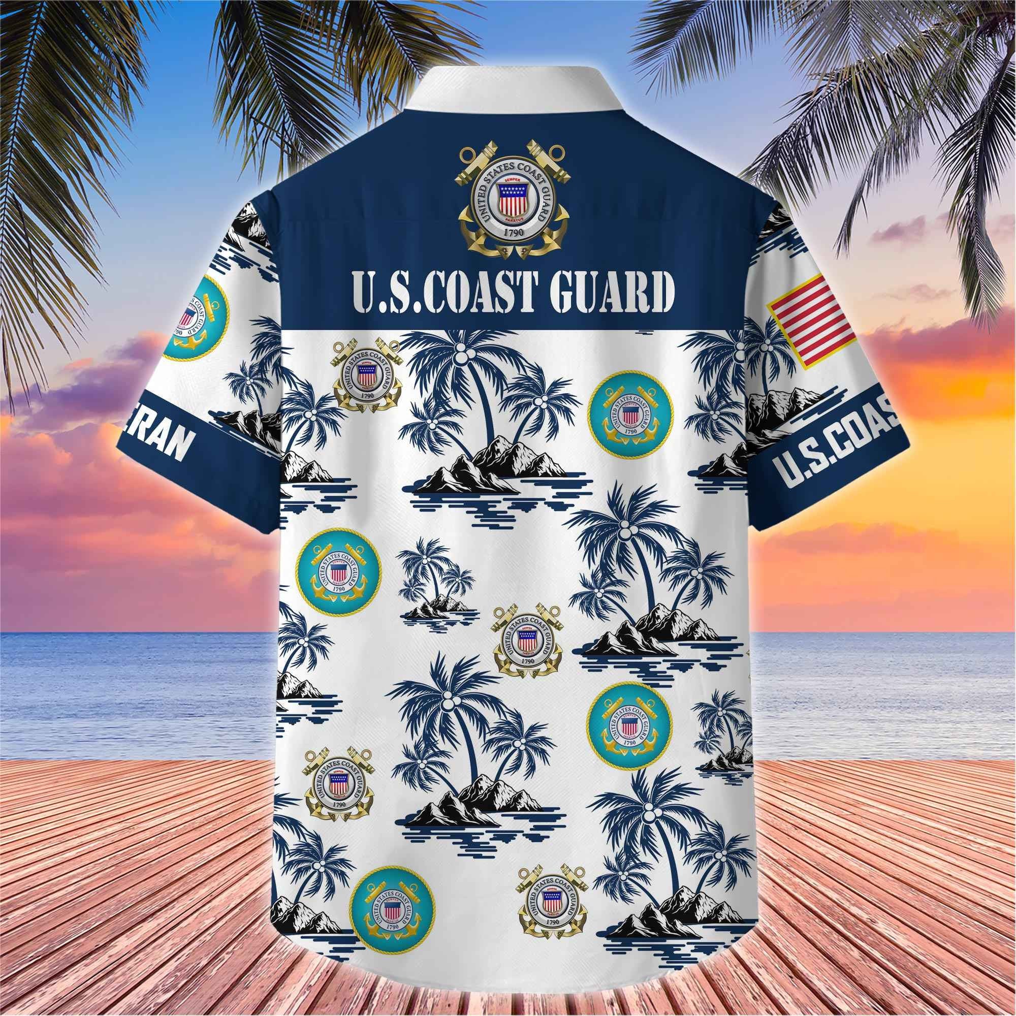 Premium US Veterans Hawaiian Shirt, Gifts For US Veterans, Gifts On Father's Day, Armed Forces Day, Veterans Day.