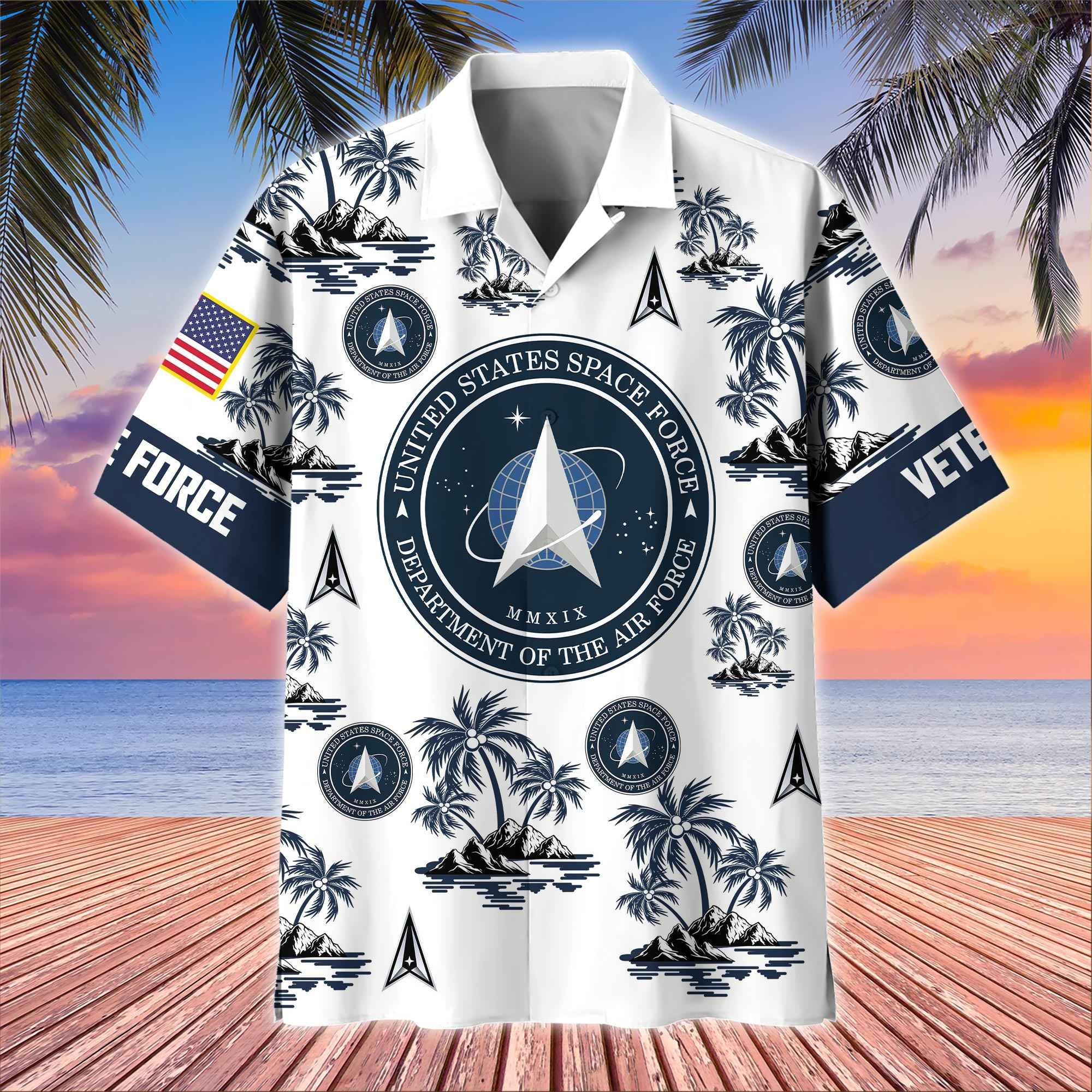 Premium US Veterans Hawaiian Shirt, Gifts For US Veterans, Gifts On Father's Day, Armed Forces Day, Veterans Day.