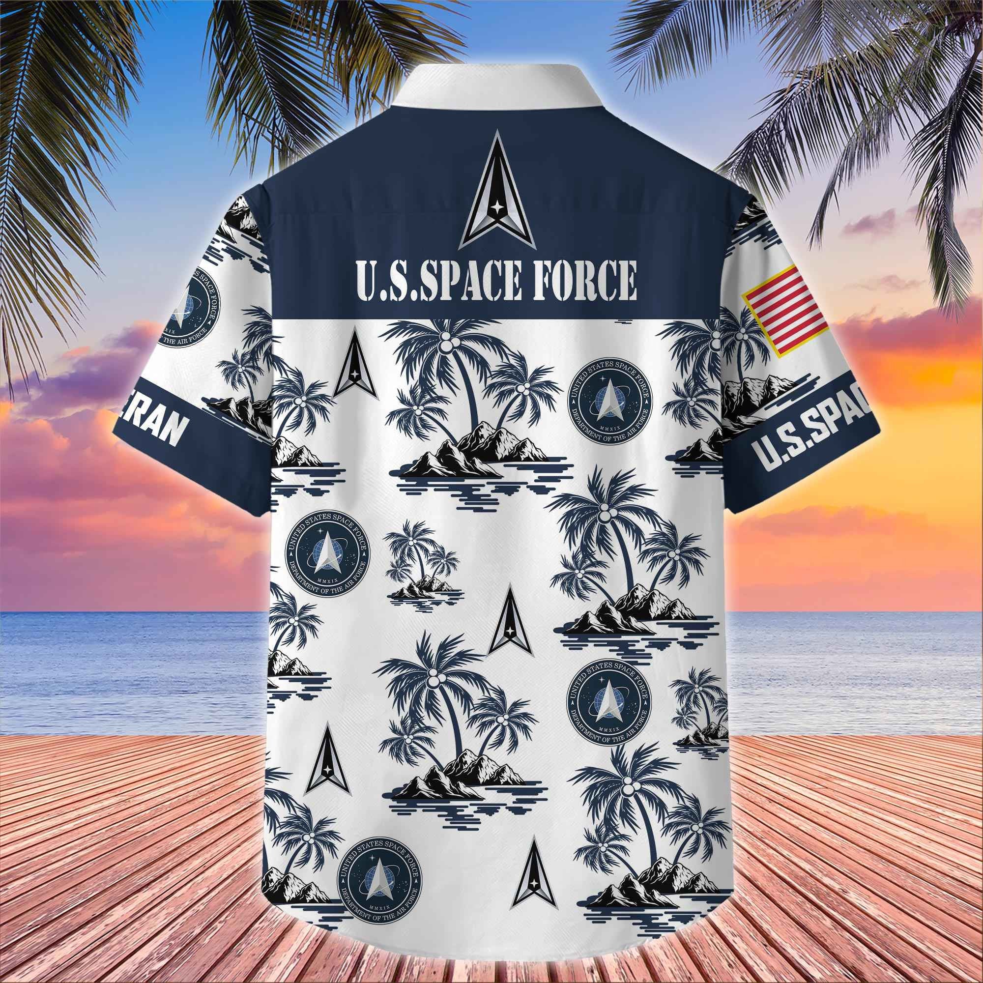 Premium US Veterans Hawaiian Shirt, Gifts For US Veterans, Gifts On Father's Day, Armed Forces Day, Veterans Day.