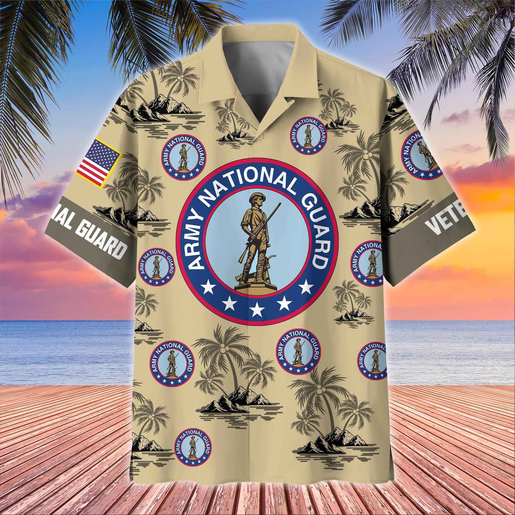 Premium US Veterans Hawaiian Shirt, Gifts For US Veterans, Gifts On Father's Day, Armed Forces Day, Veterans Day.