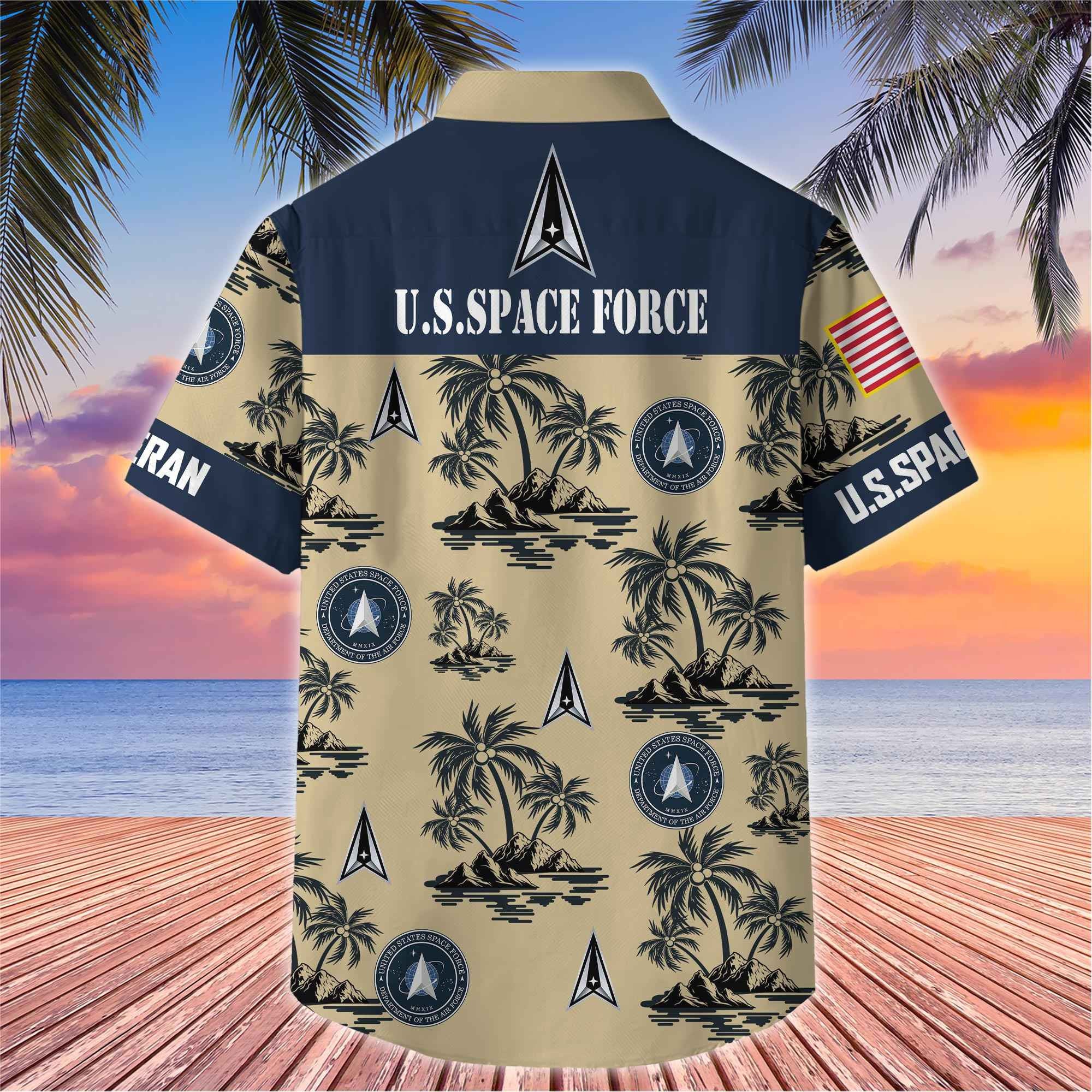 Premium US Veterans Hawaiian Shirt, Gifts For US Veterans, Gifts On Father's Day, Armed Forces Day, Veterans Day.