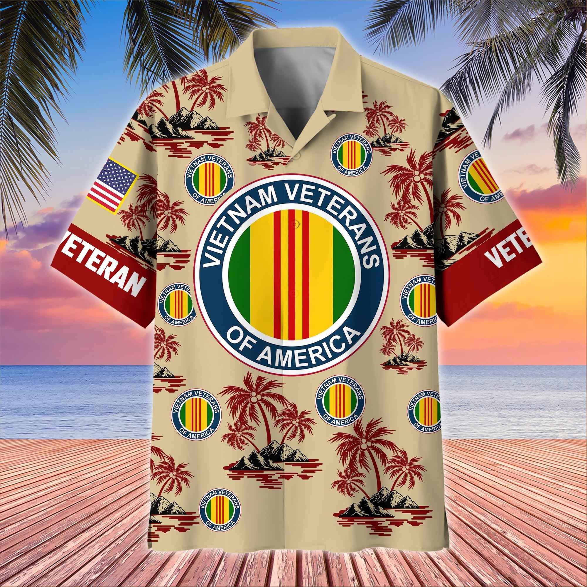 Premium US Veterans Hawaiian Shirt, Gifts For US Veterans, Gifts On Father's Day, Armed Forces Day, Veterans Day.