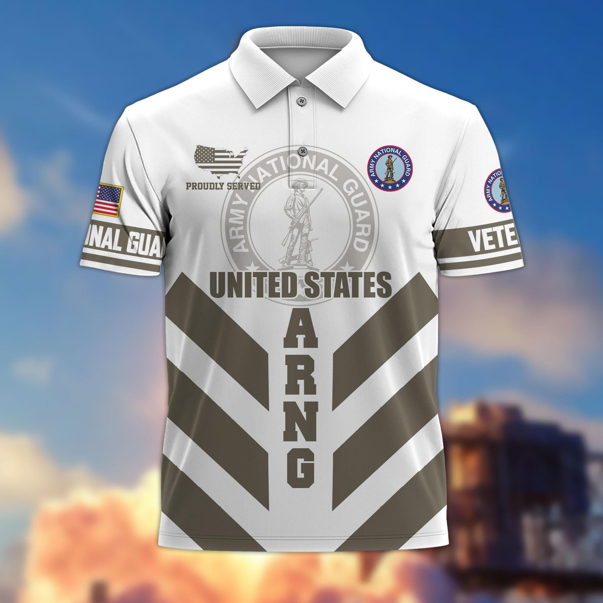 Premium US Veterans Polo Shirt, Gifts For US Veterans, Gifts On Father's Day, Armed Forces Day, Veterans Day.