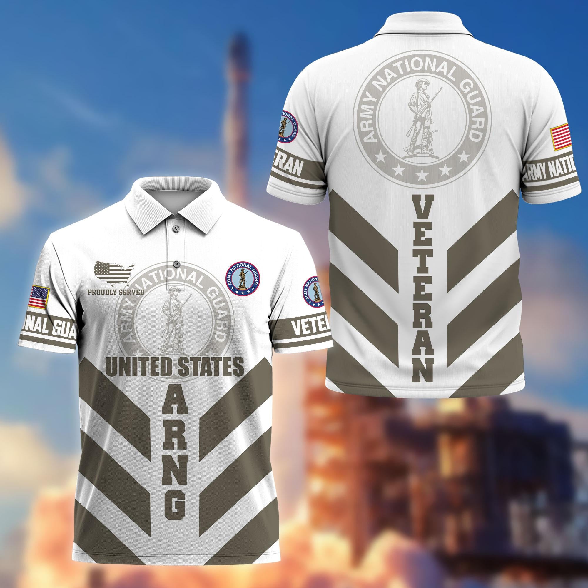Premium US Veterans Polo Shirt, Gifts For US Veterans, Gifts On Father's Day, Armed Forces Day, Veterans Day.