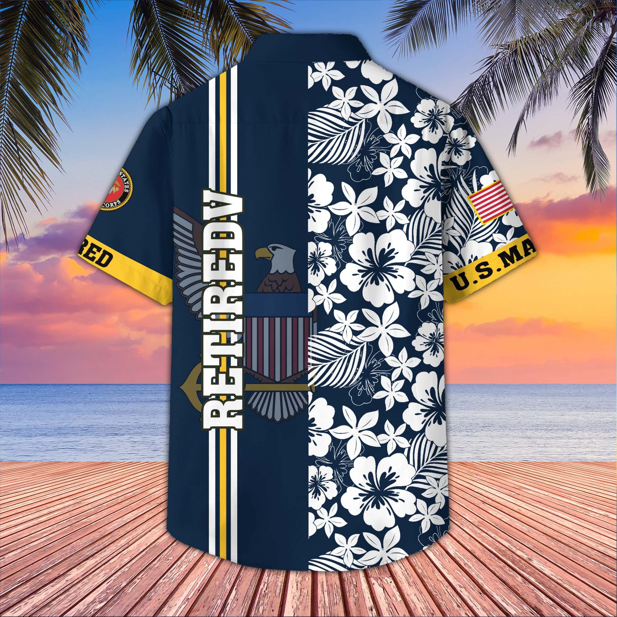 Premium US Navy Chaplain Retired Hawaiian Shirt