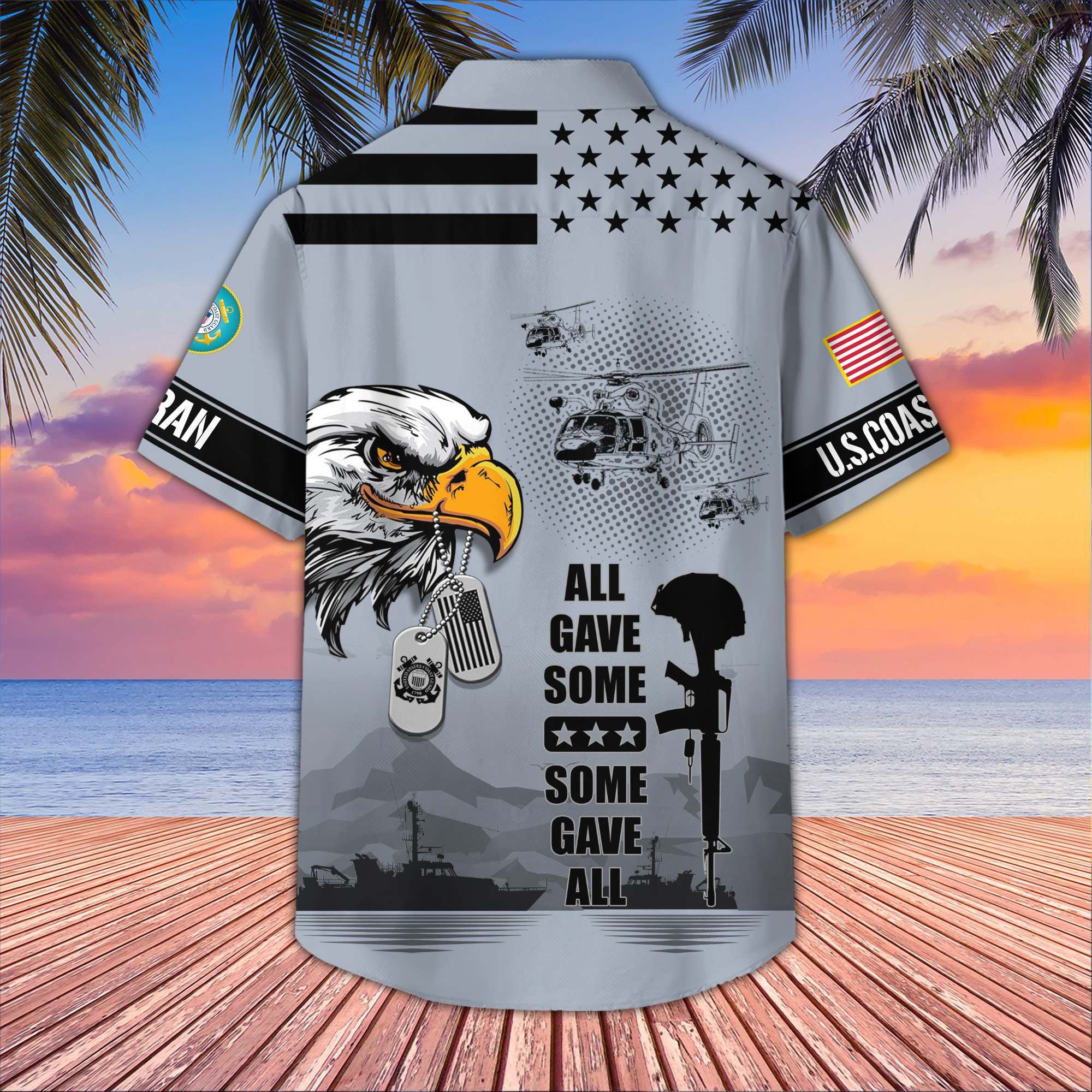 Premium US Veterans Hawaiian Shirt, Gifts For US Veterans, Gifts On Father's Day, Armed Forces Day, Veterans Day.