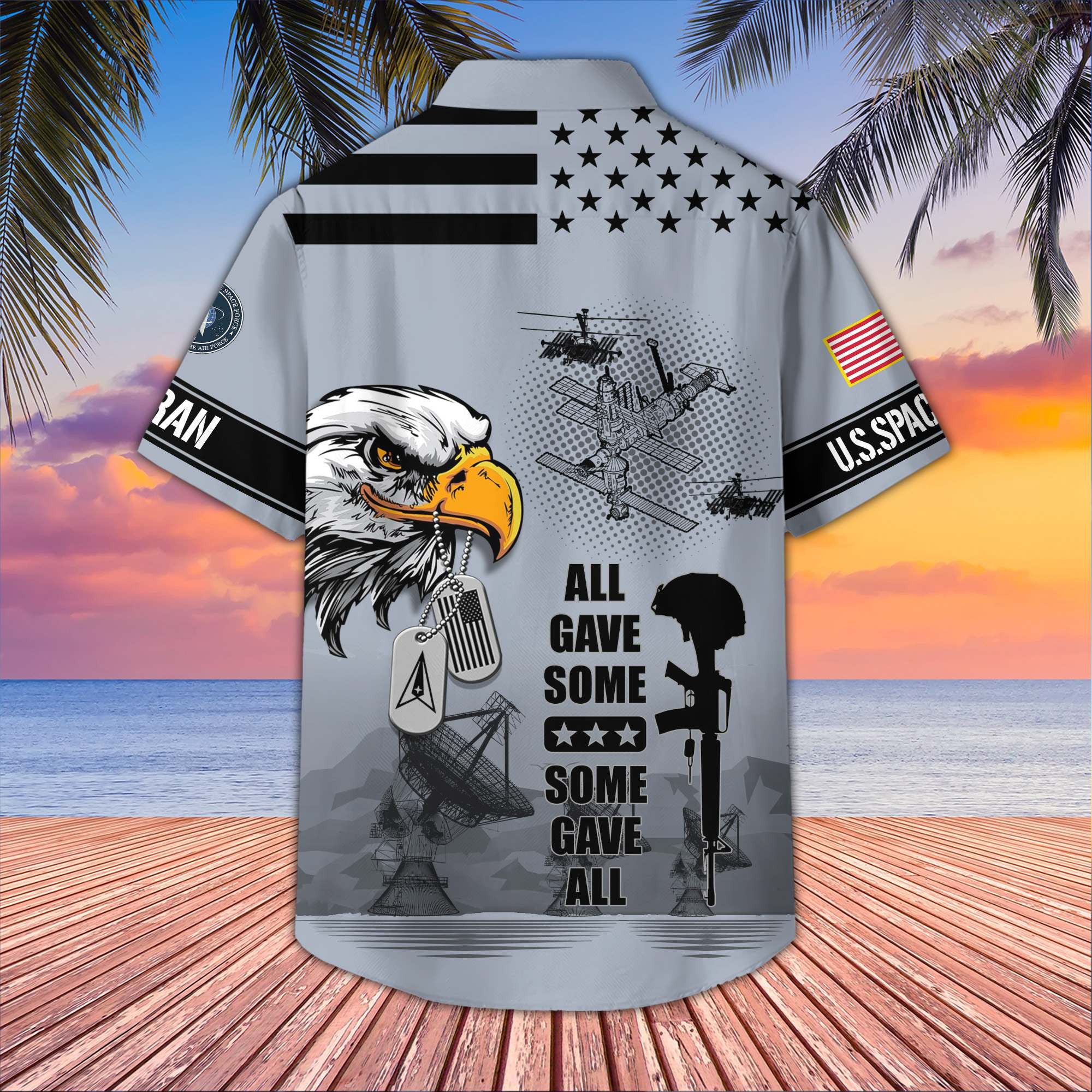 Premium US Veterans Hawaiian Shirt, Gifts For US Veterans, Gifts On Father's Day, Armed Forces Day, Veterans Day.
