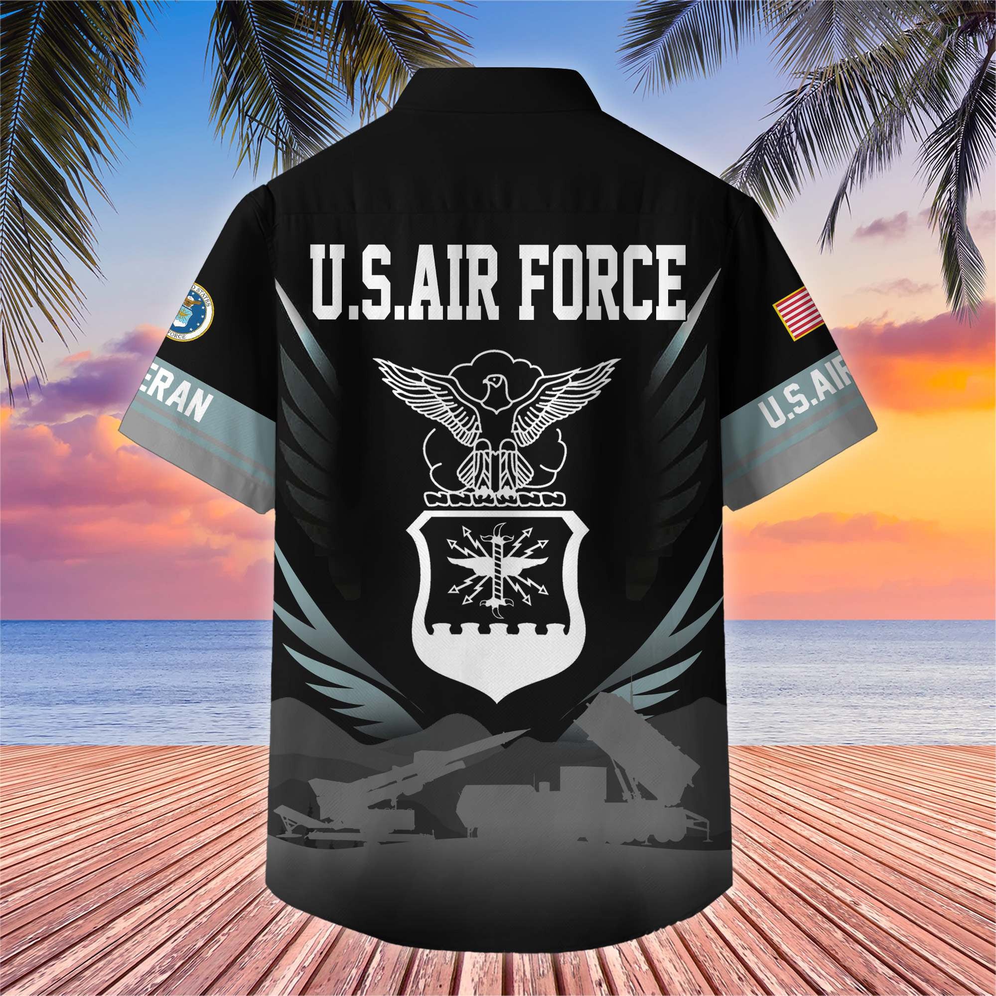 Premium US Veterans Hawaiian Shirt, Gifts For US Veterans, Gifts On Father's Day, Armed Forces Day, Veterans Day.