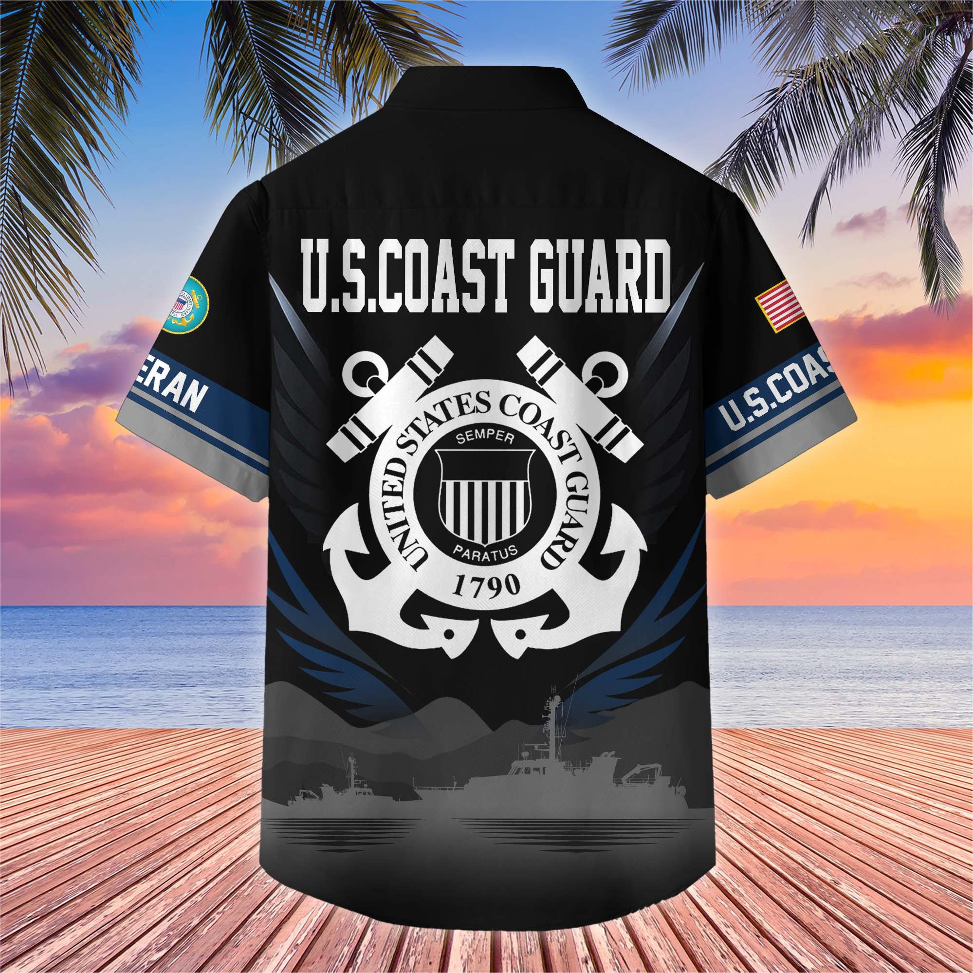 Premium US Veterans Hawaiian Shirt, Gifts For US Veterans, Gifts On Father's Day, Armed Forces Day, Veterans Day.