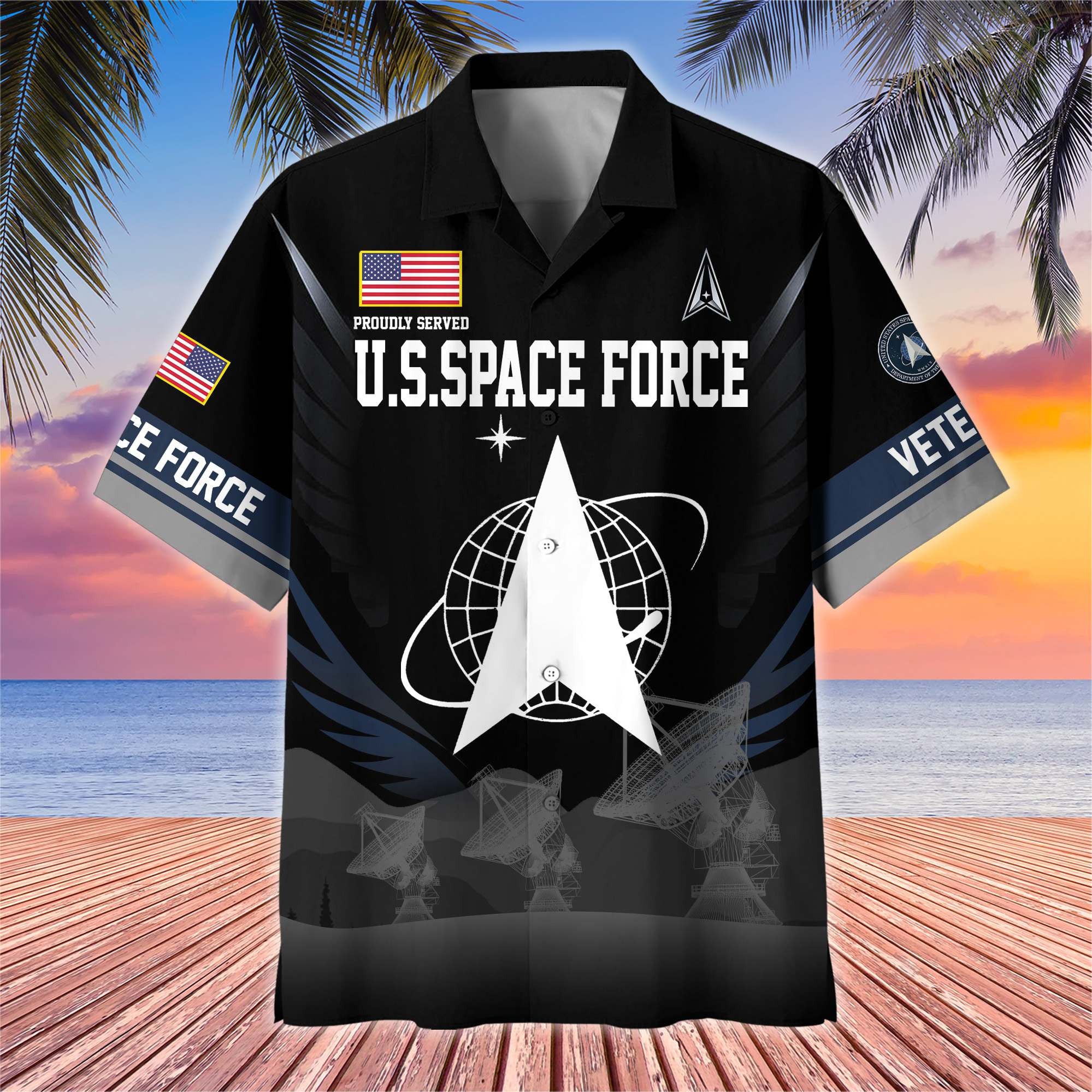 Premium US Veterans Hawaiian Shirt, Gifts For US Veterans, Gifts On Father's Day, Armed Forces Day, Veterans Day.