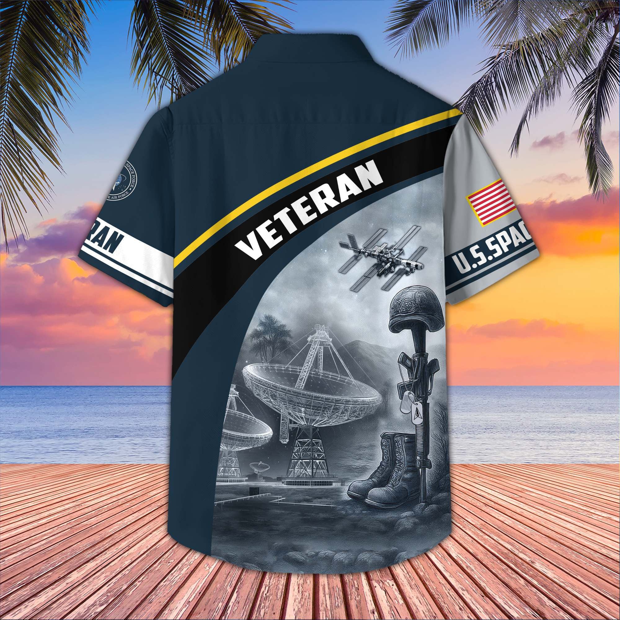 Premium US Veterans Hawaiian Shirt, Gifts For US Veterans, Gifts On Father's Day, Armed Forces Day, Veterans Day.