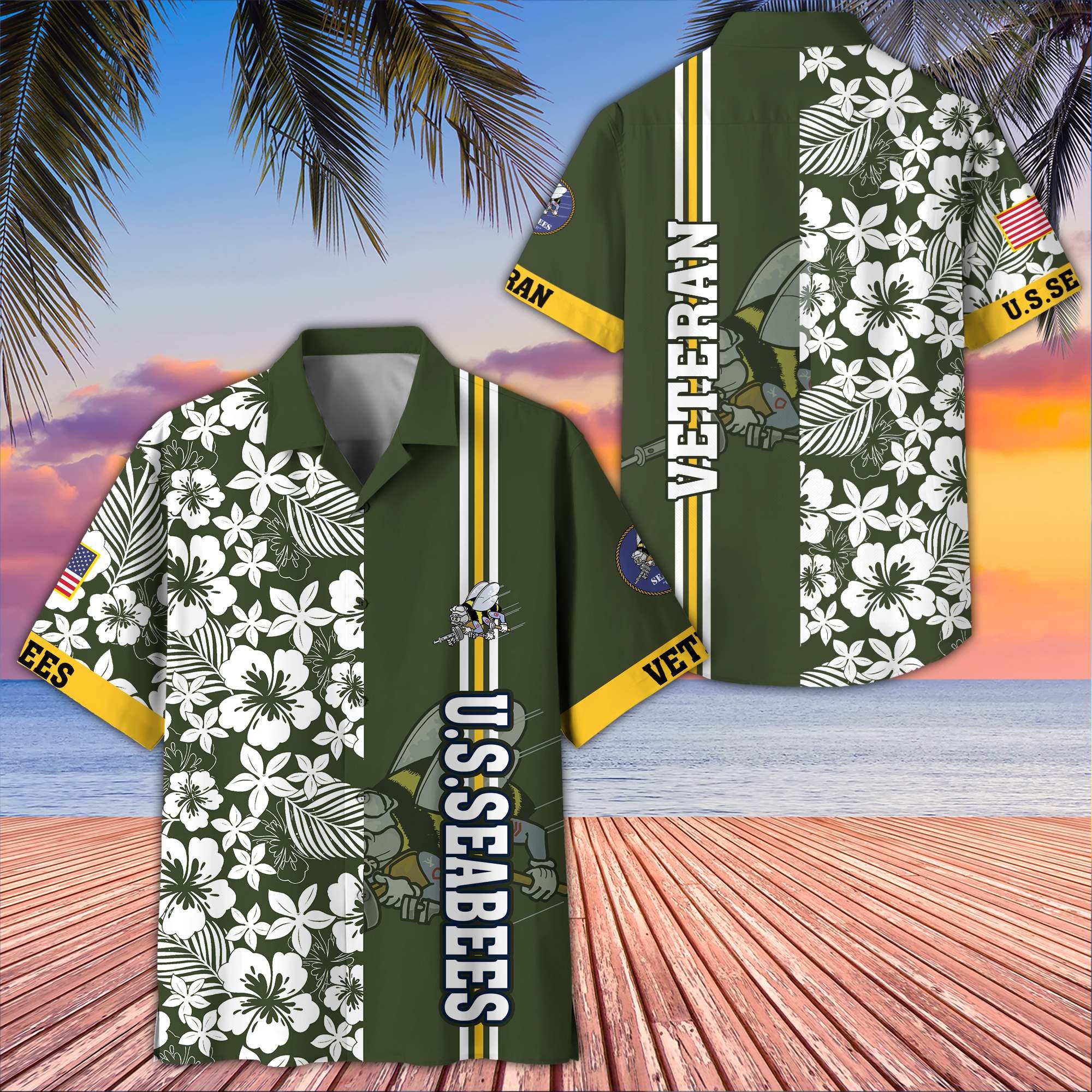 Premium US Seabees Hawaiian Shirt