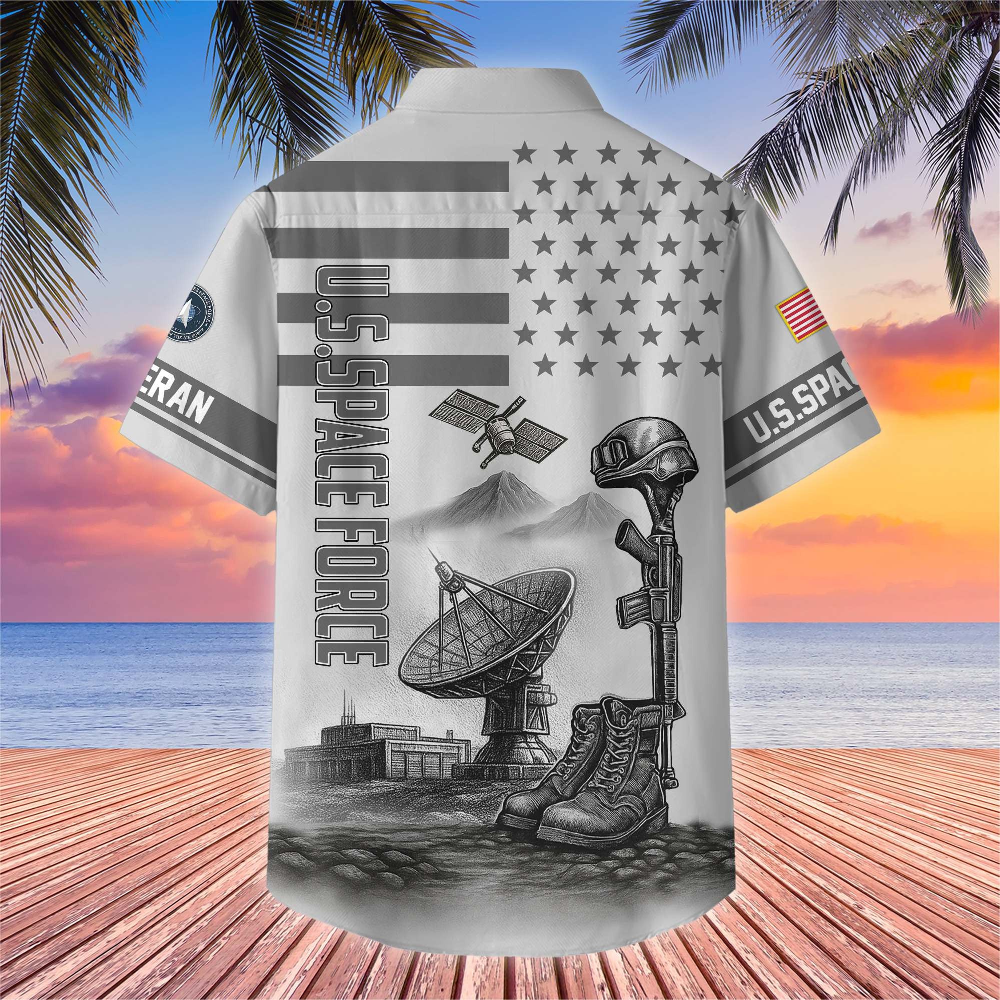 Premium US Veterans Hawaiian Shirt, Gifts For US Veterans, Gifts On Father's Day, Armed Forces Day, Veterans Day.